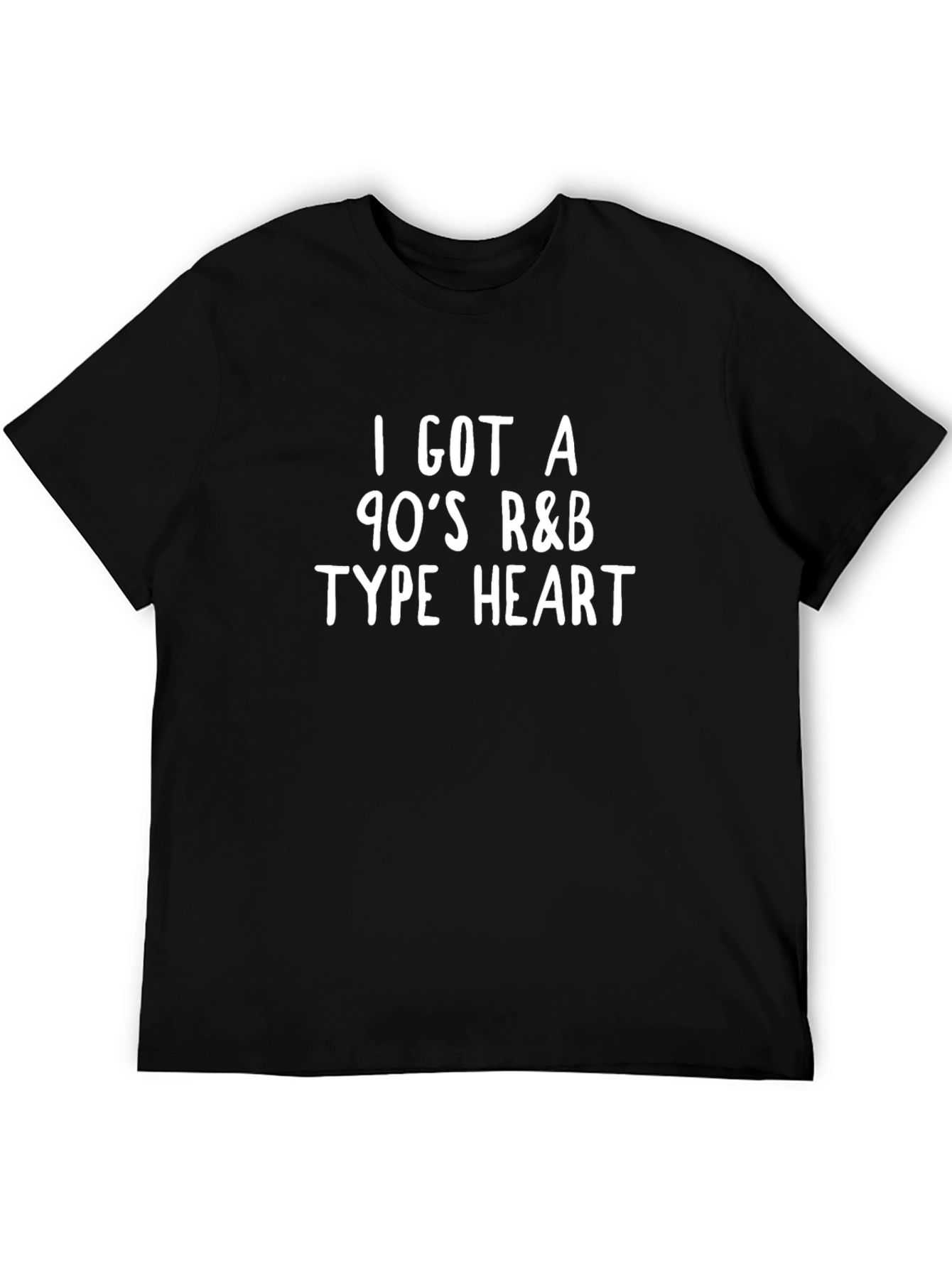 90s R&B Heart Graphic T-Shirt - Classic Style