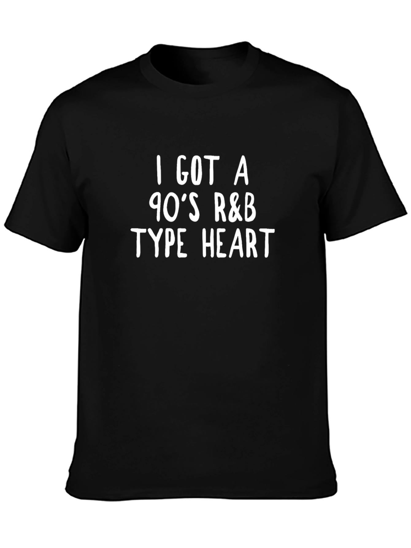 90s R&B Heart Graphic T-Shirt - Classic Style