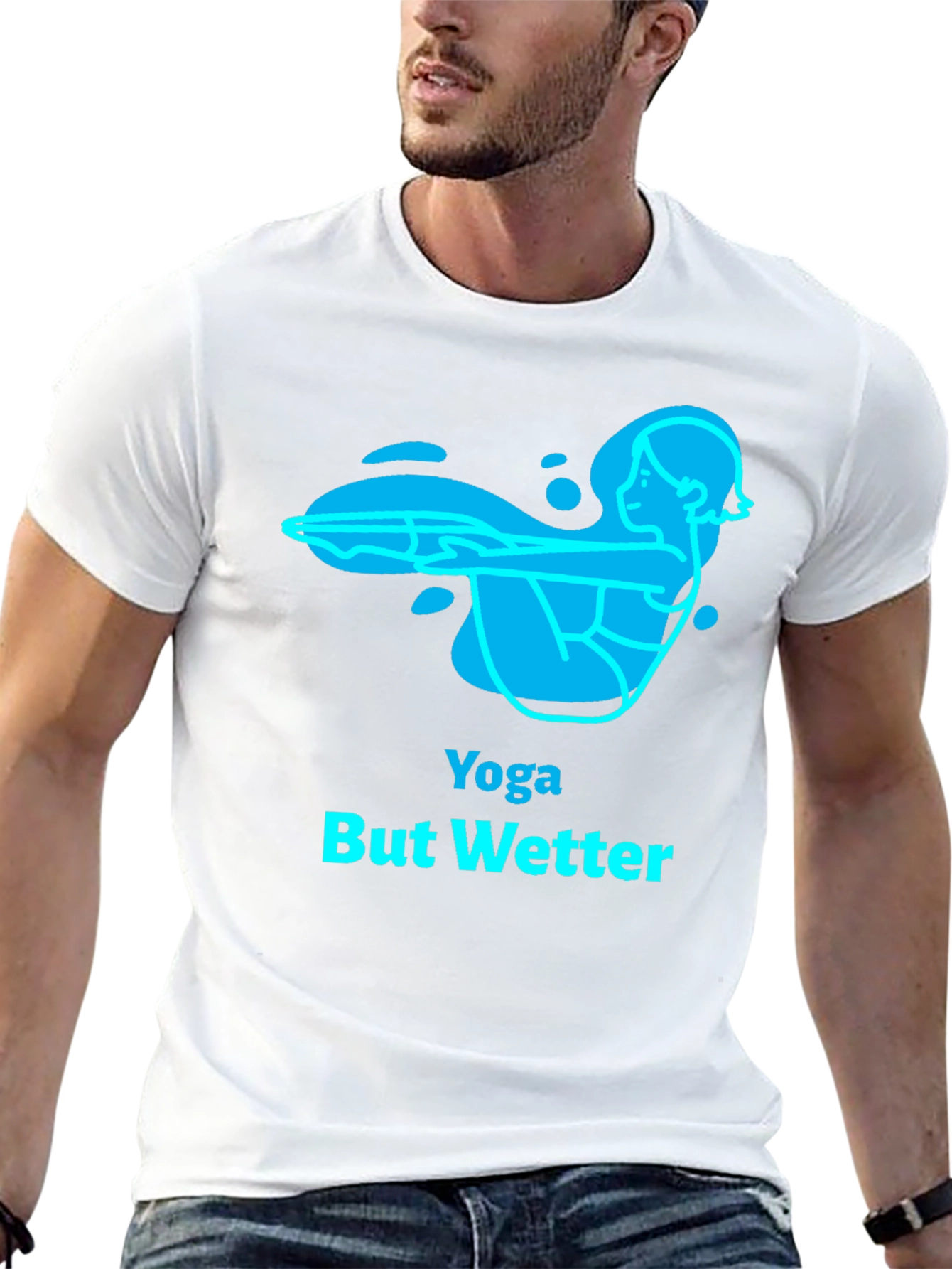 Yoga But Wetter Black T-Shirt