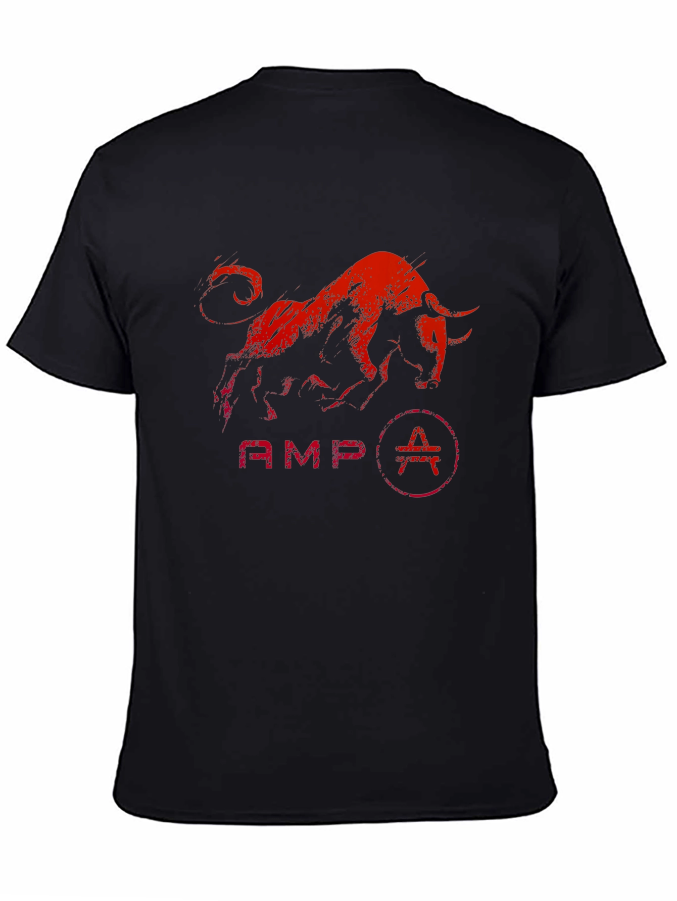 AMP Bull Graphic T-Shirt - Black