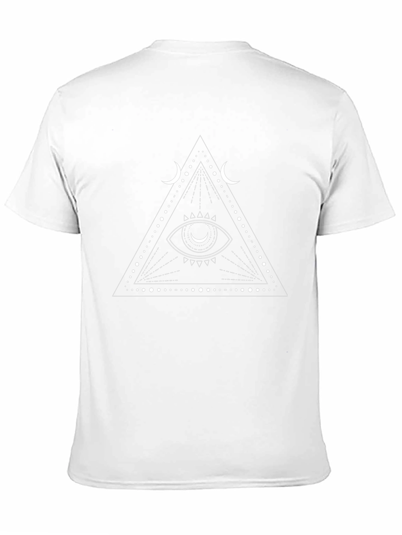 Mystic Eye Triangle Graphic Black T-Shirt