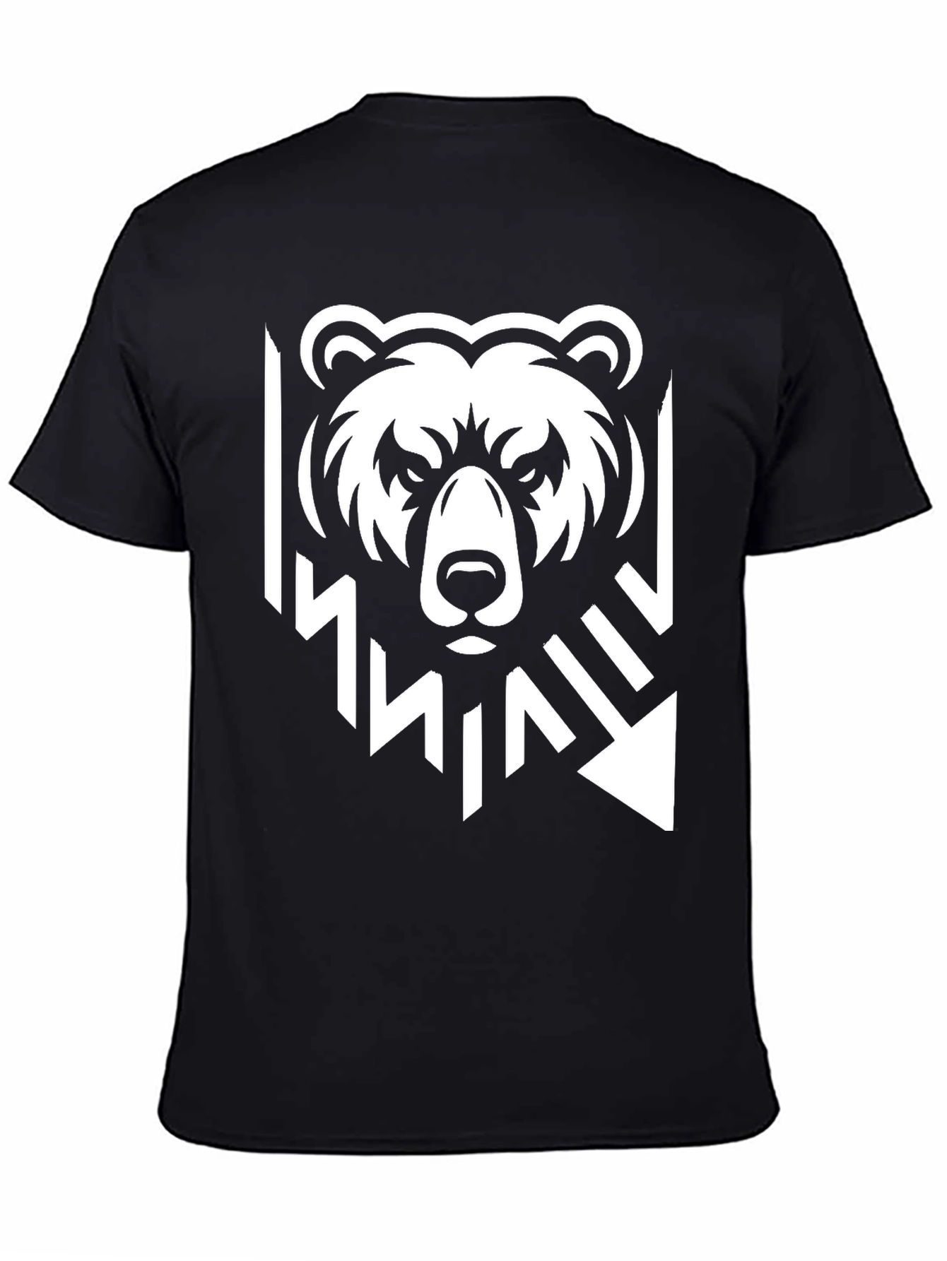 Bear Graphic Black T-Shirt - Modern Style