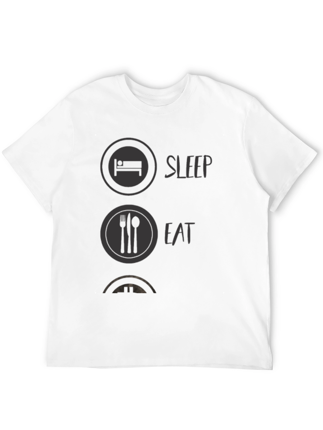 Sleep Eat Game Black Graphic Tee