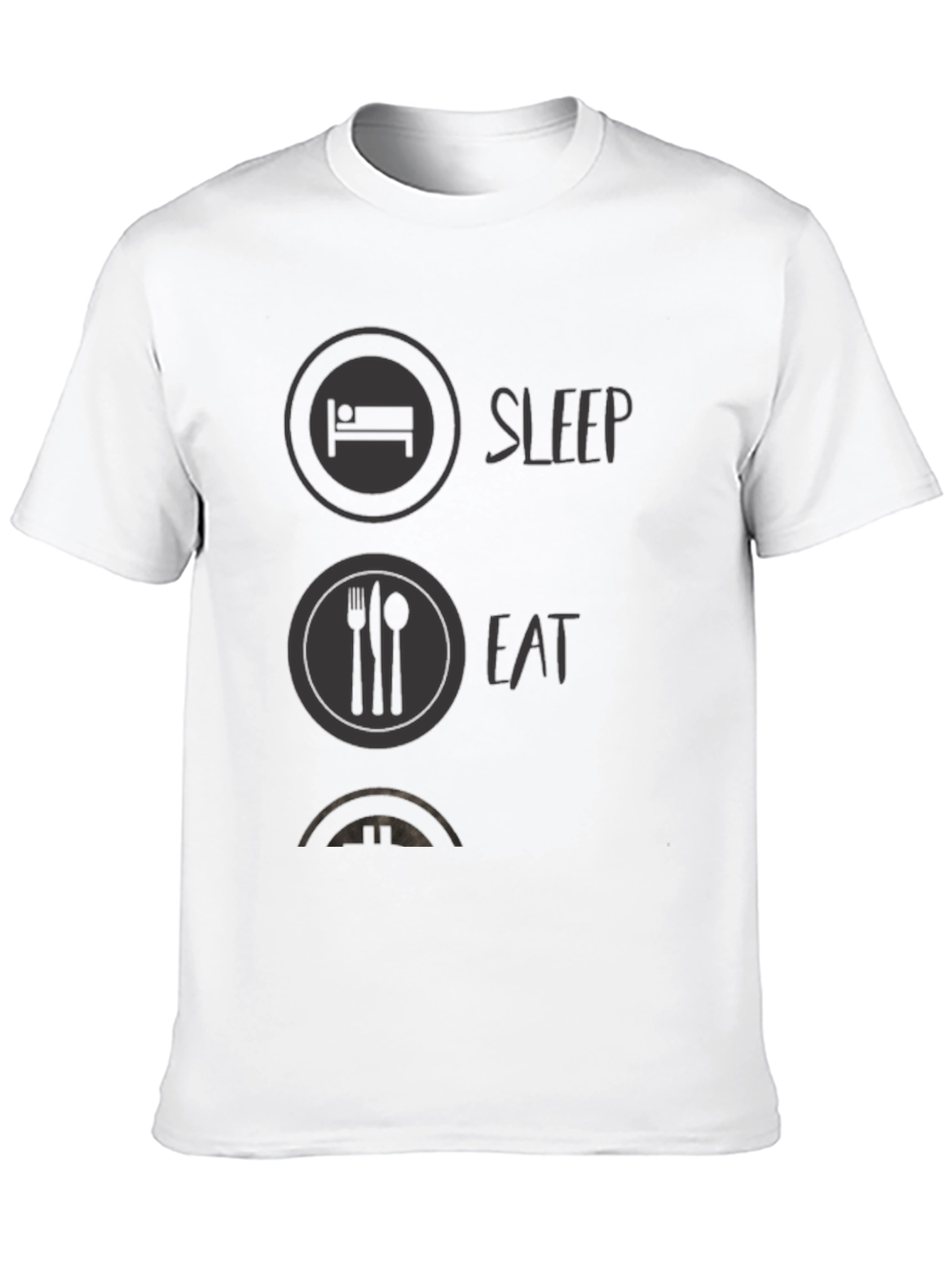 Sleep Eat Game Black Graphic Tee