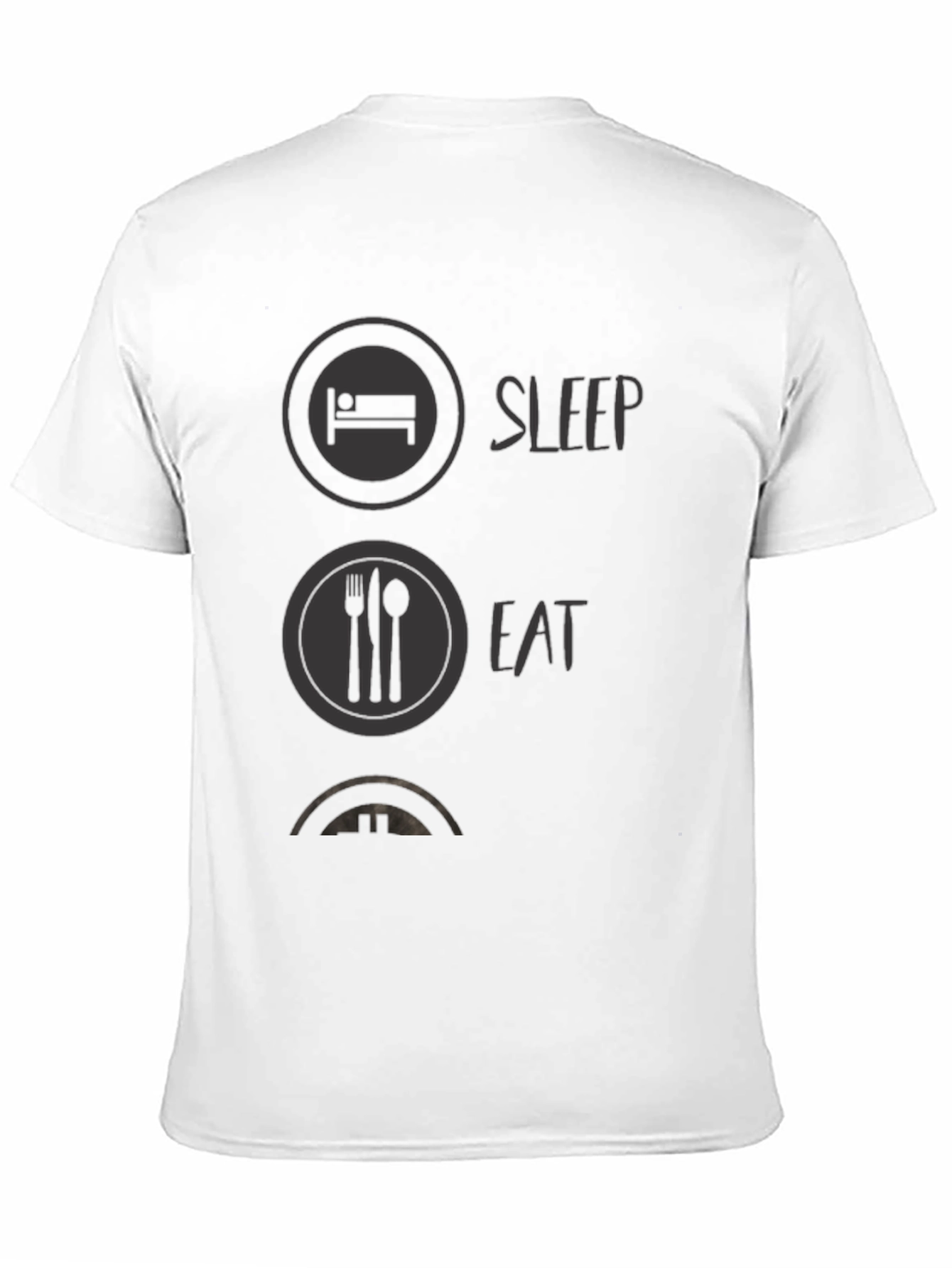 Sleep Eat Game Black Graphic Tee