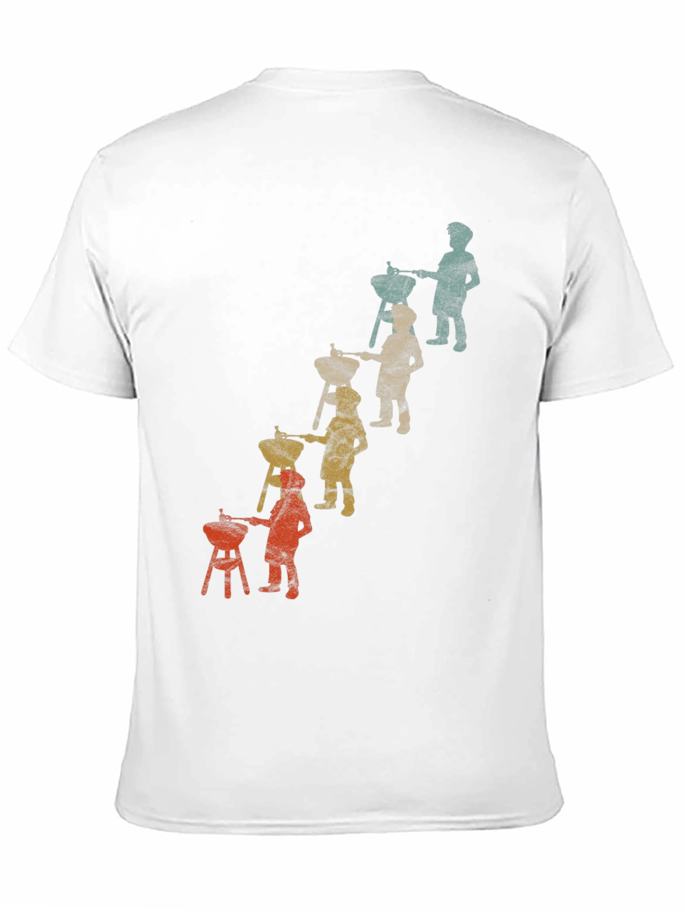 Retro BBQ Evolution T-Shirt