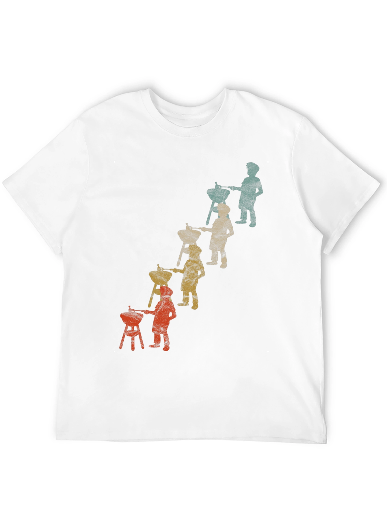 Retro BBQ Evolution T-Shirt