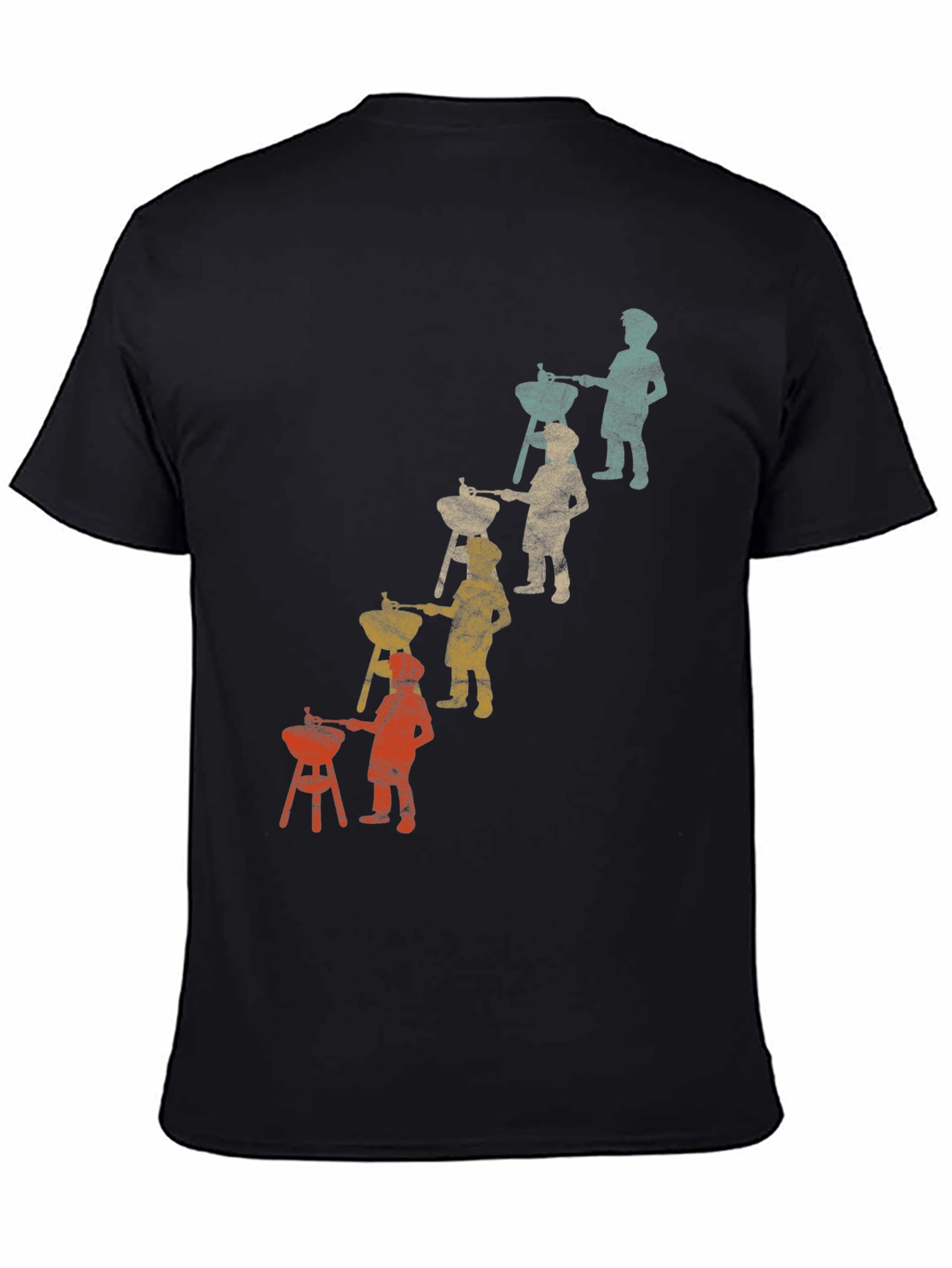 Retro BBQ Evolution T-Shirt