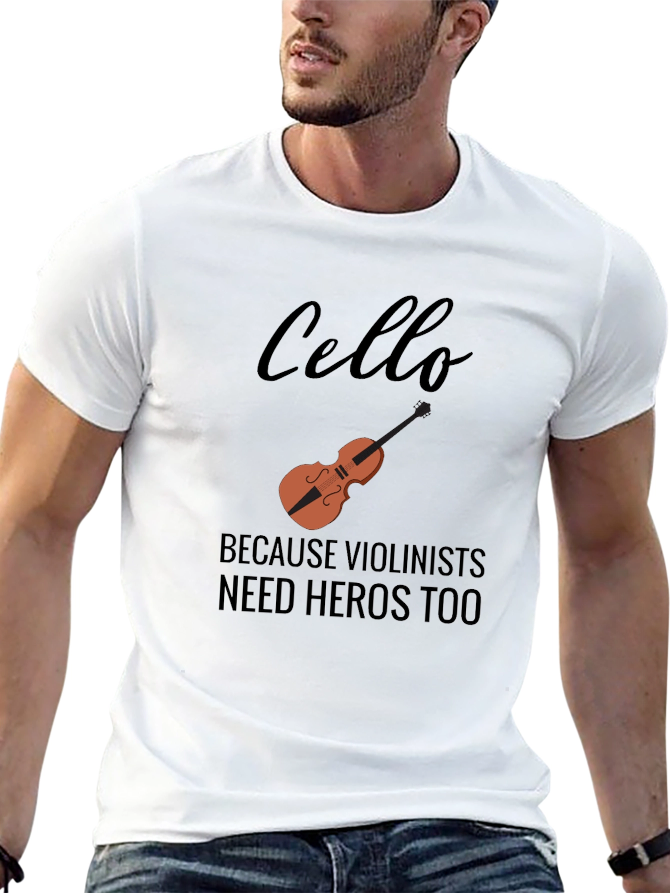 Cello Hero Tee - Music Lovers Gift