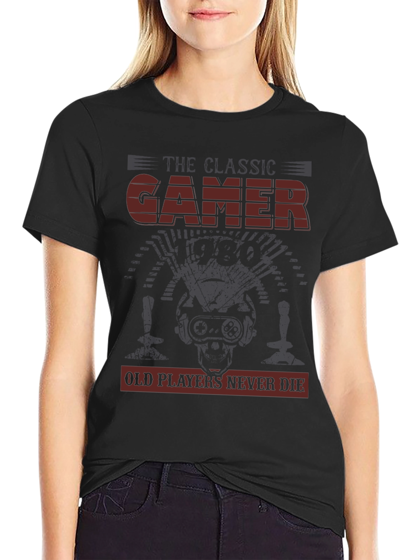 Classic Gamer Tee - Old Players Never Die T-Shirt