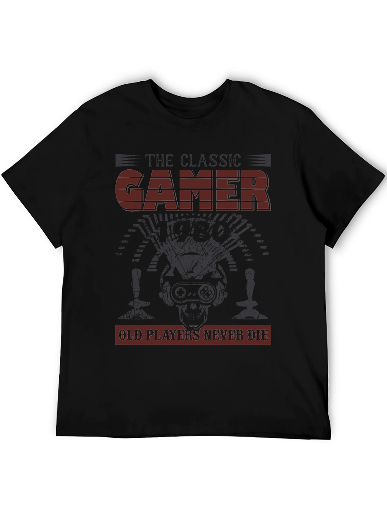 Classic Gamer Tee - Old Players Never Die T-Shirt
