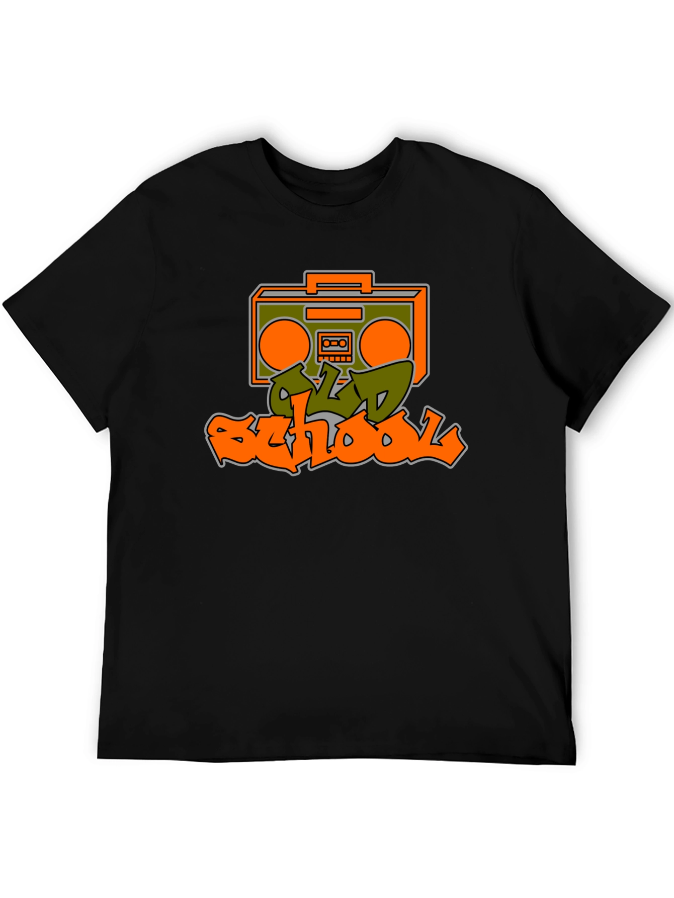 Old School Boombox Graphic Tee - Retro Style