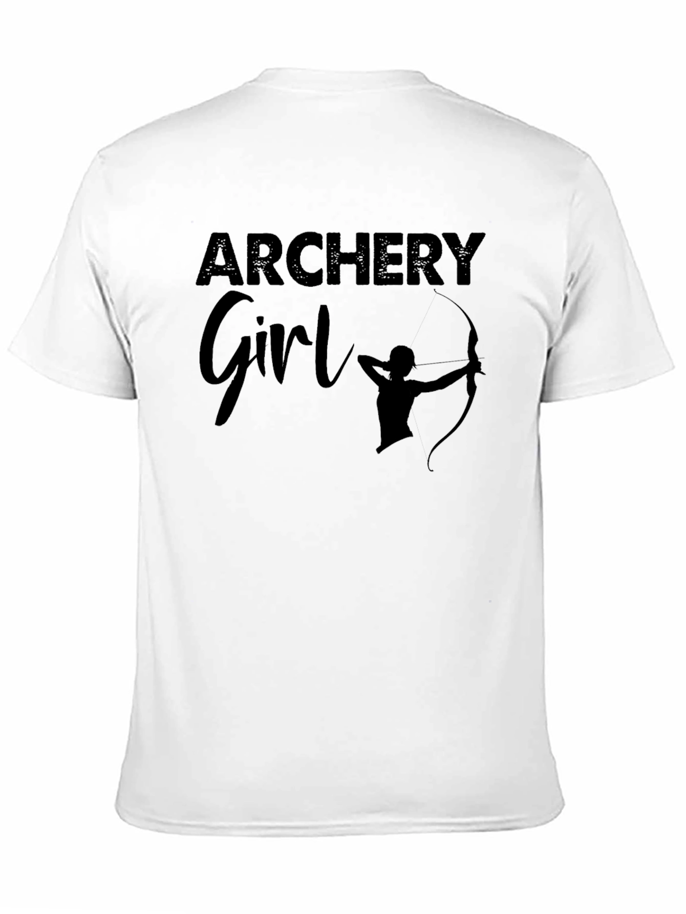 Archery Girl Black T-Shirt