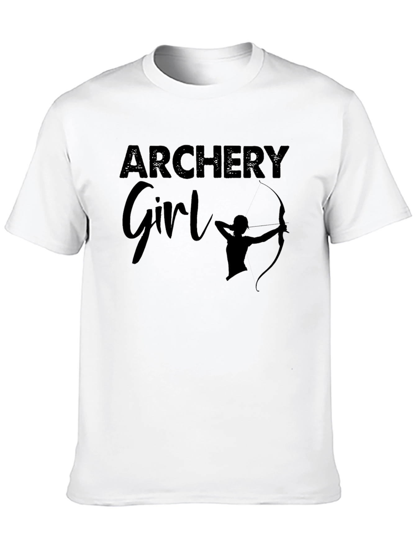 Archery Girl Black T-Shirt