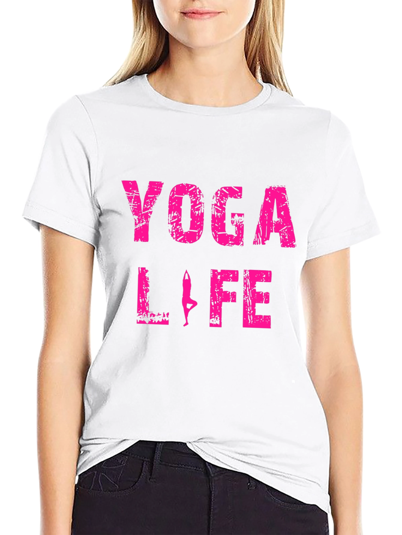 Yoga Life Graphic Tee - Black