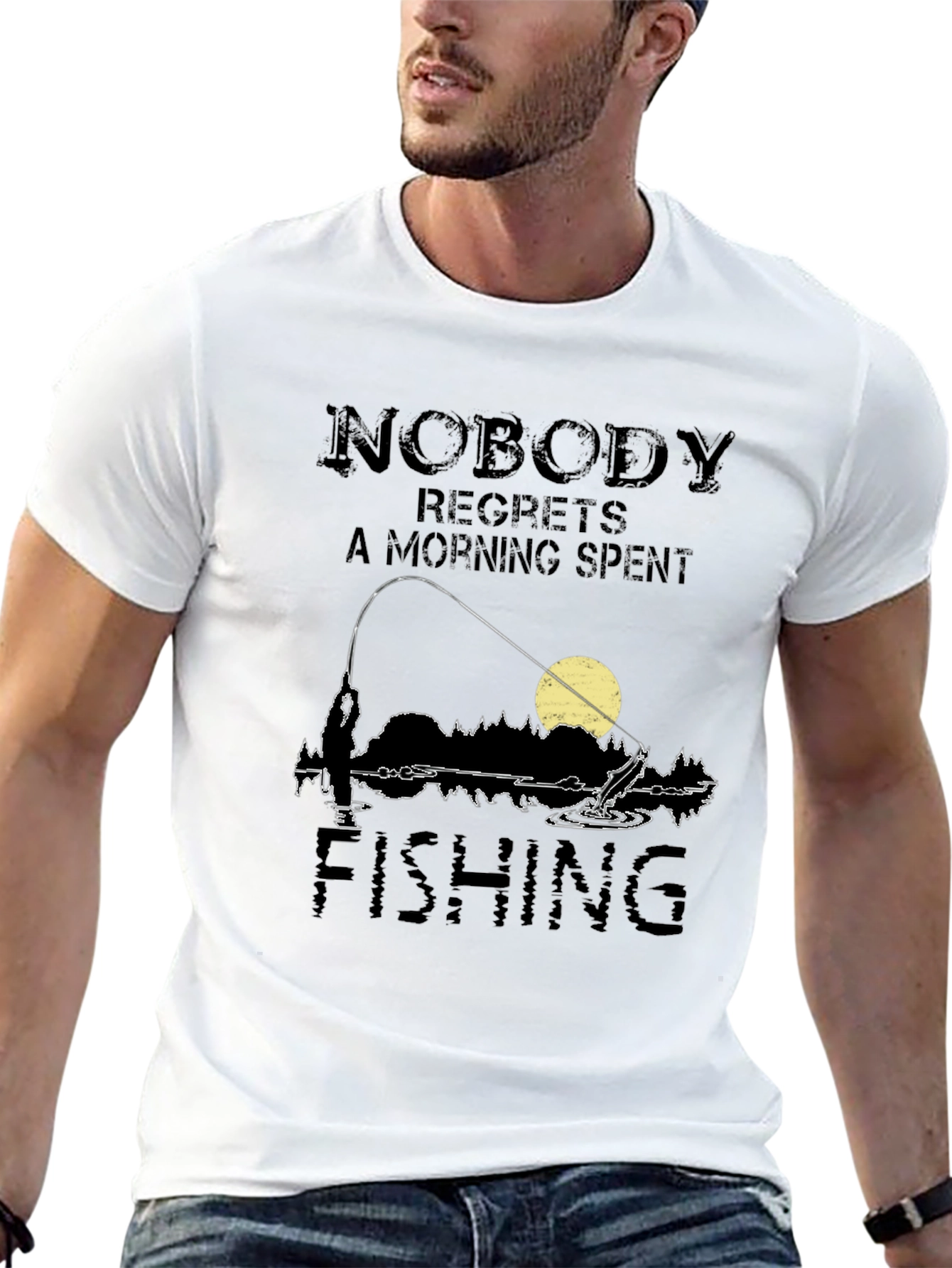 Fishing T-Shirt: Nobody Regrets a Morning Spent Fishing