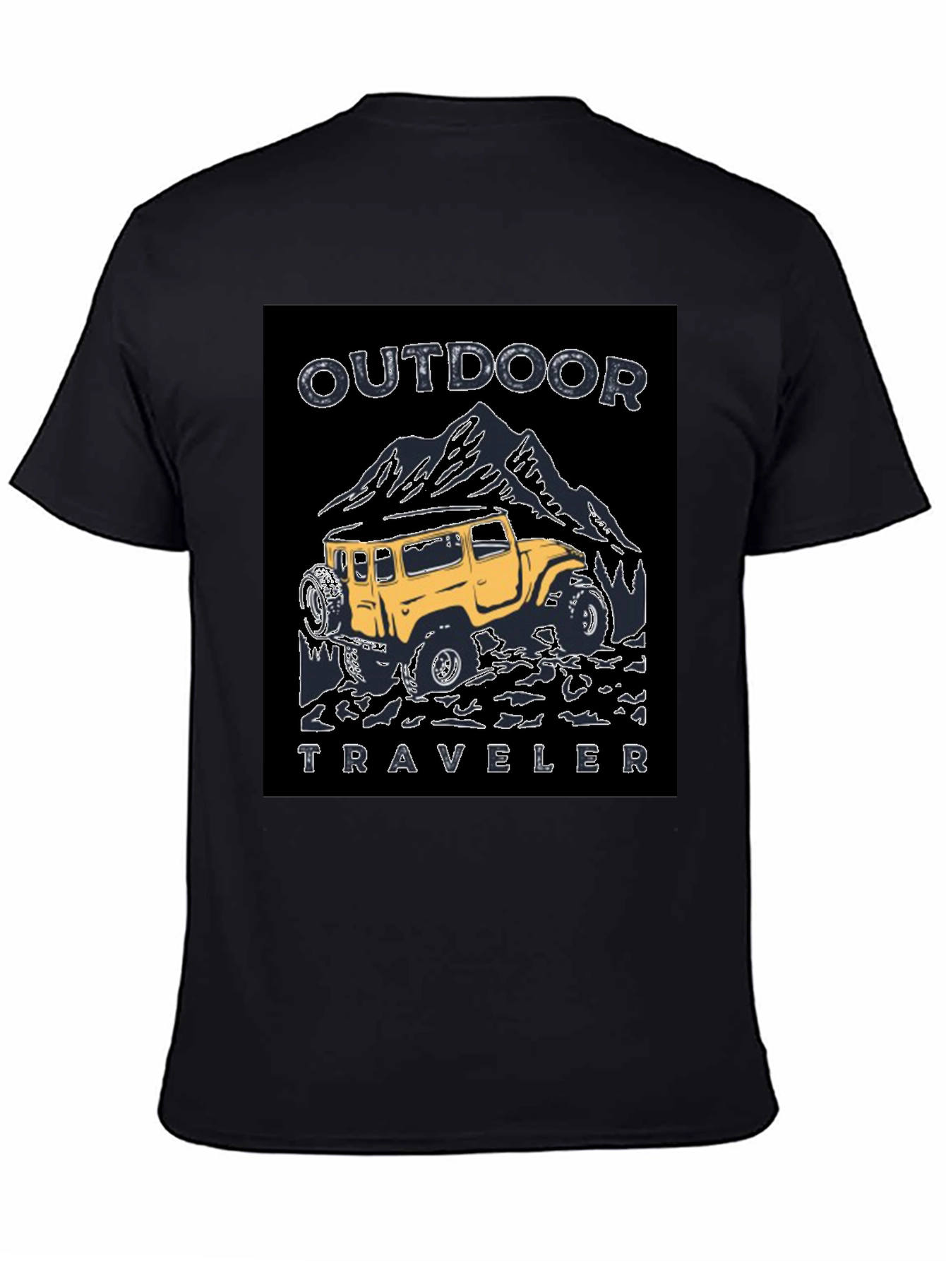 Outdoor Traveler Graphic Tee - Black