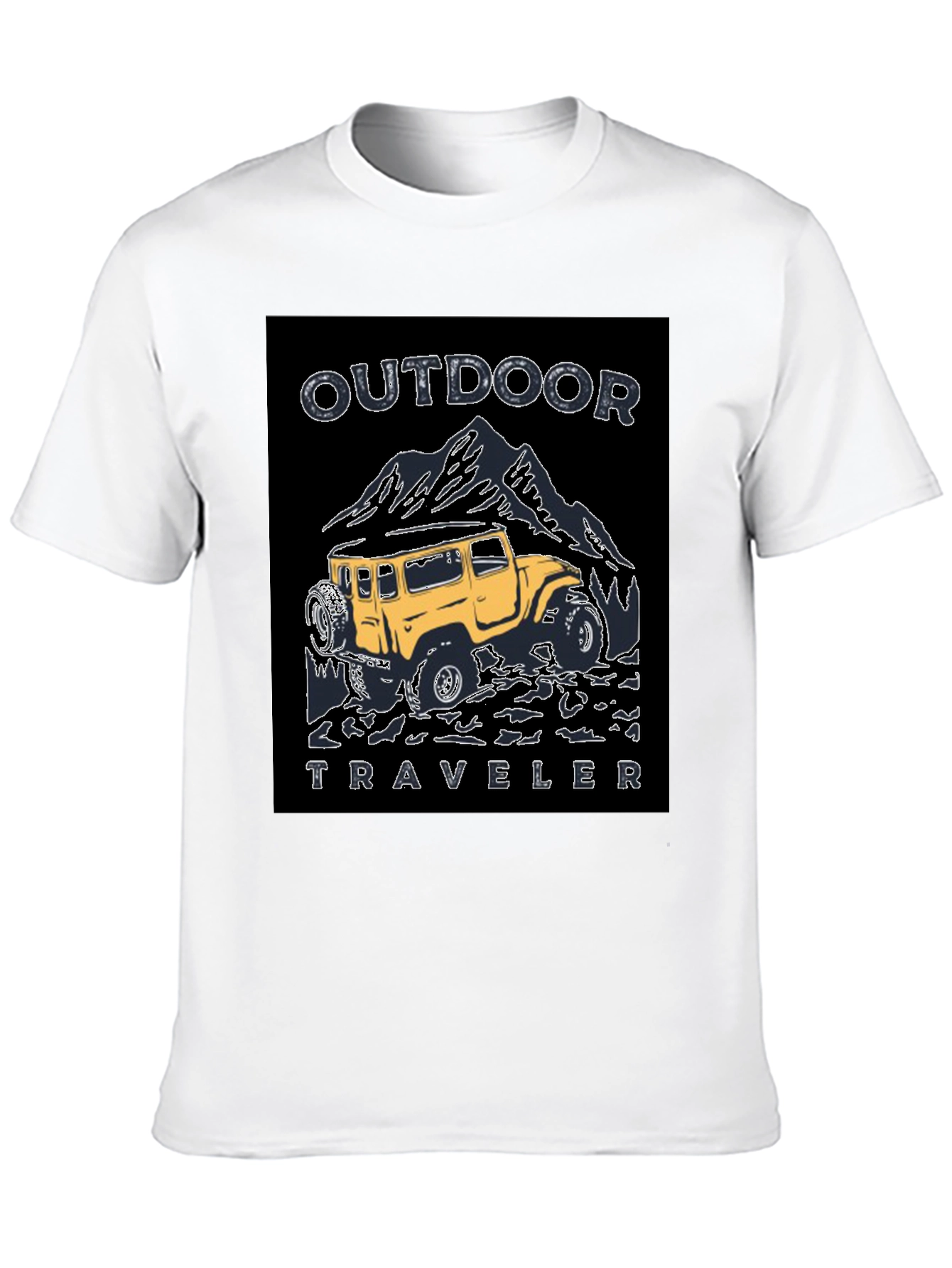 Outdoor Traveler Graphic Tee - Black
