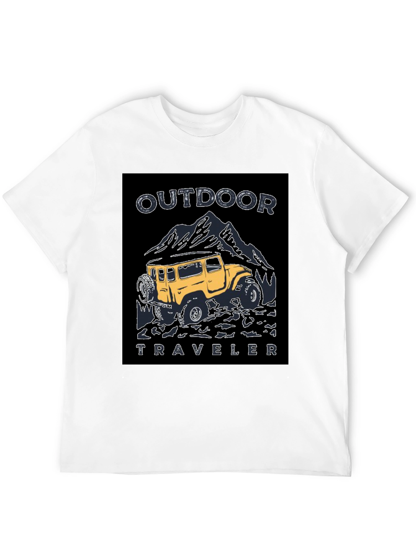 Outdoor Traveler Graphic Tee - Black