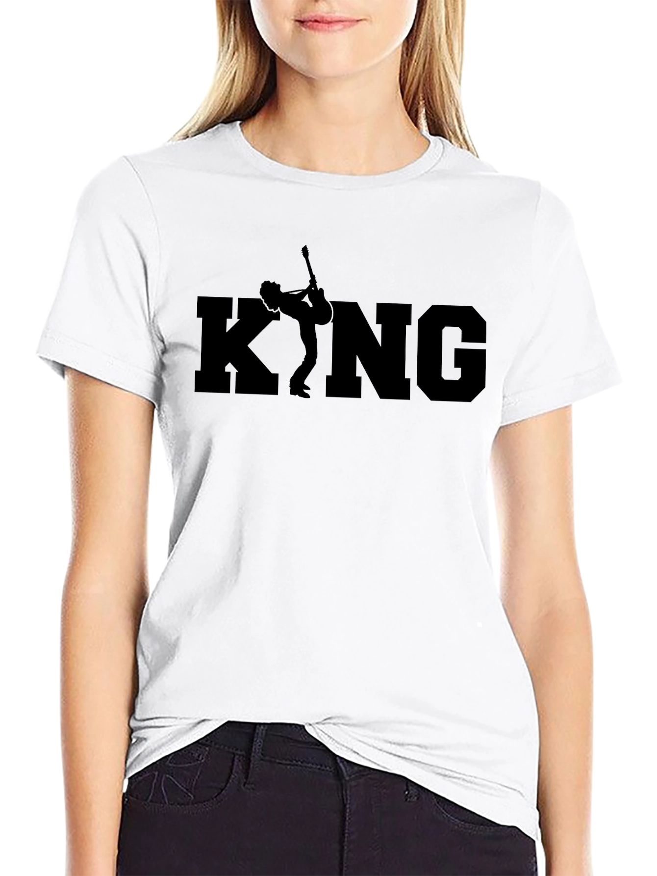 King Guitarist Black Graphic Tee