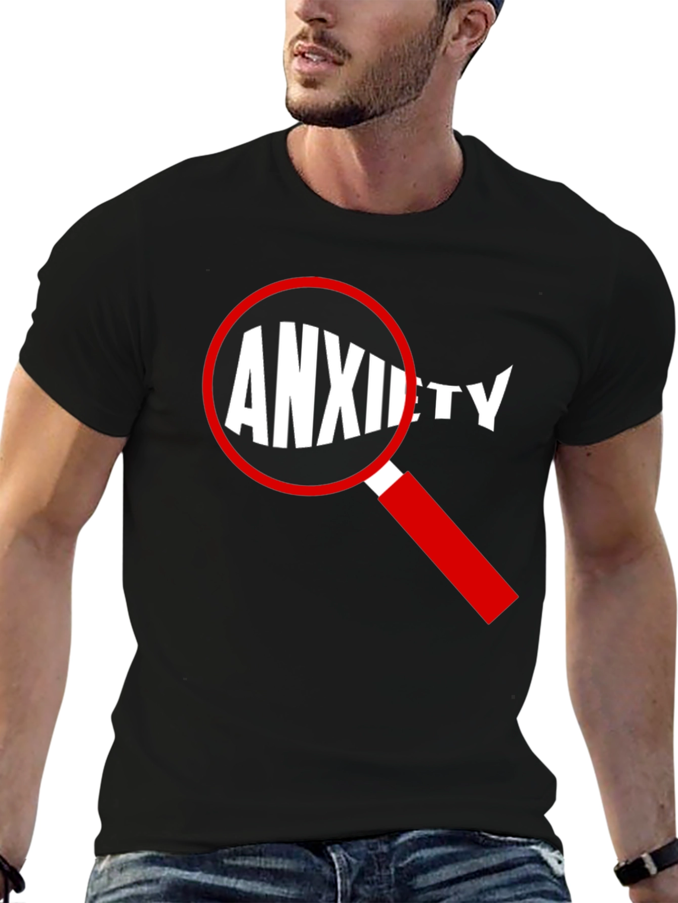 Anxiety Magnified T-Shirt - Black Cotton Tee