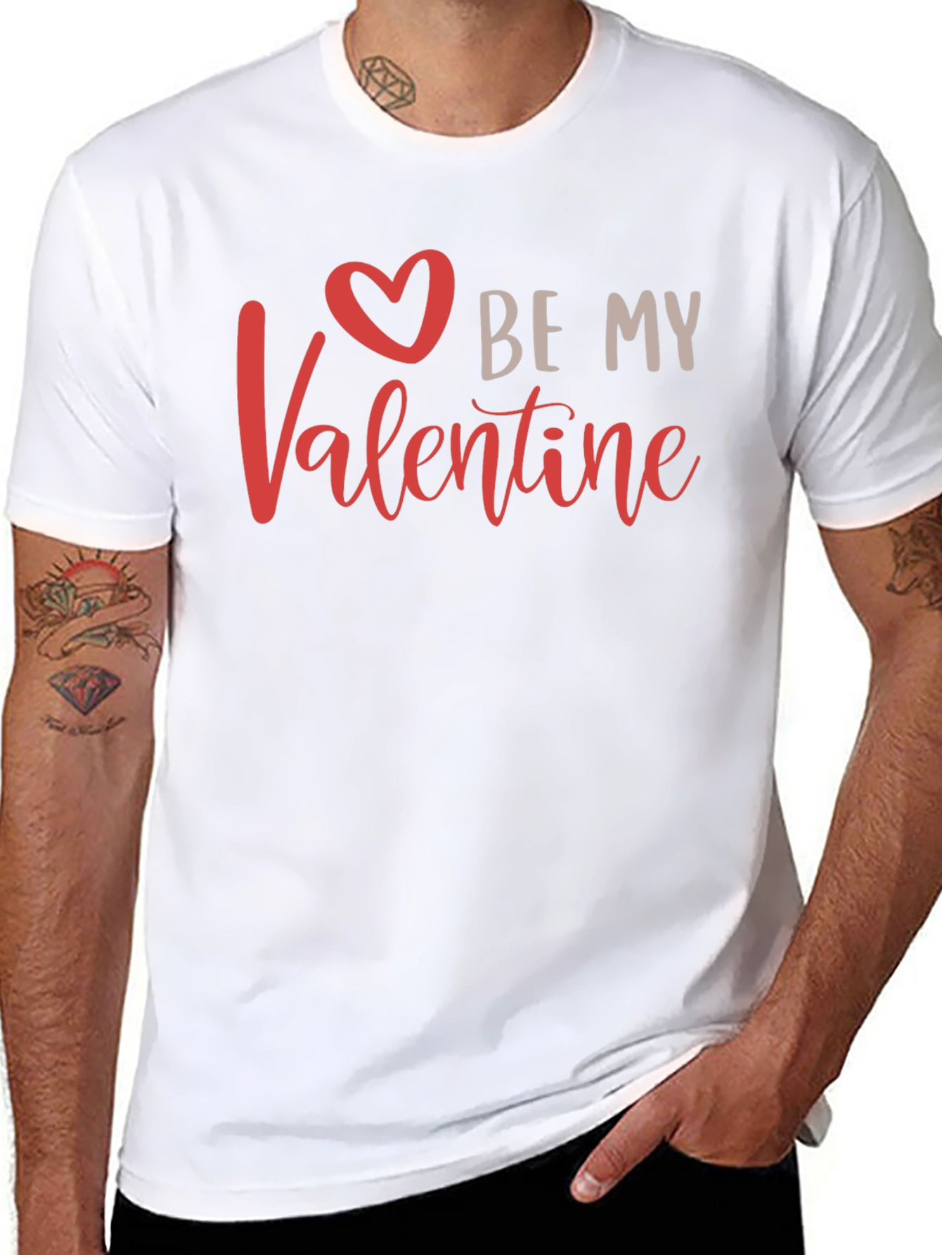 Be My Valentine T-Shirt - Heart Graphic Tee