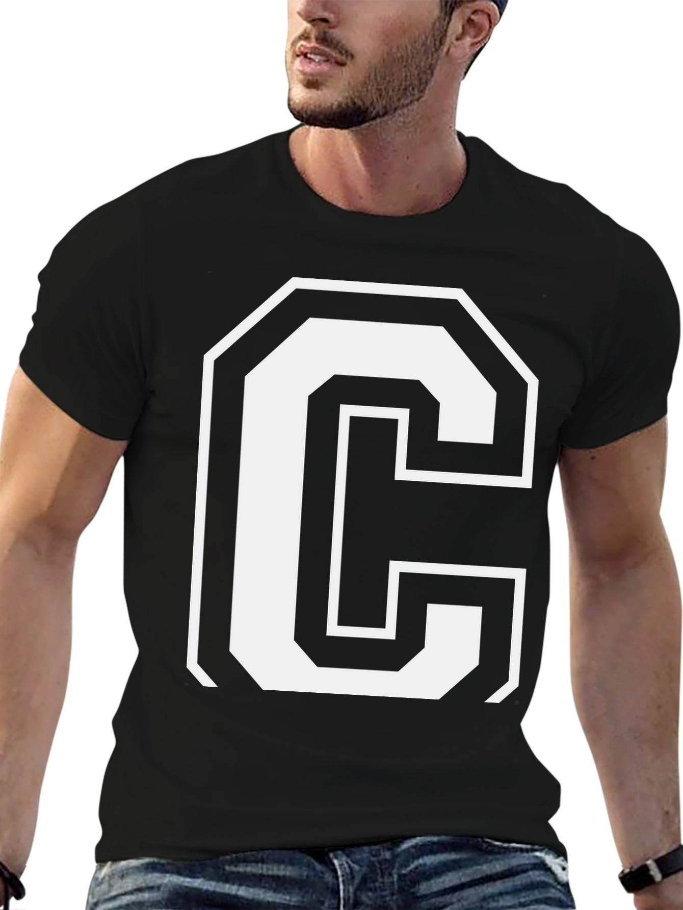 Bold C Graphic Tee - Stylish Casual Wear