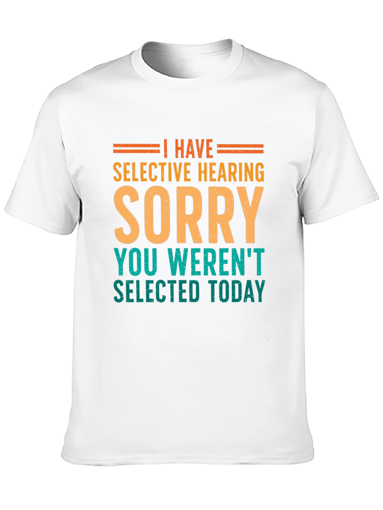 Selective Hearing Funny T-Shirt - Black