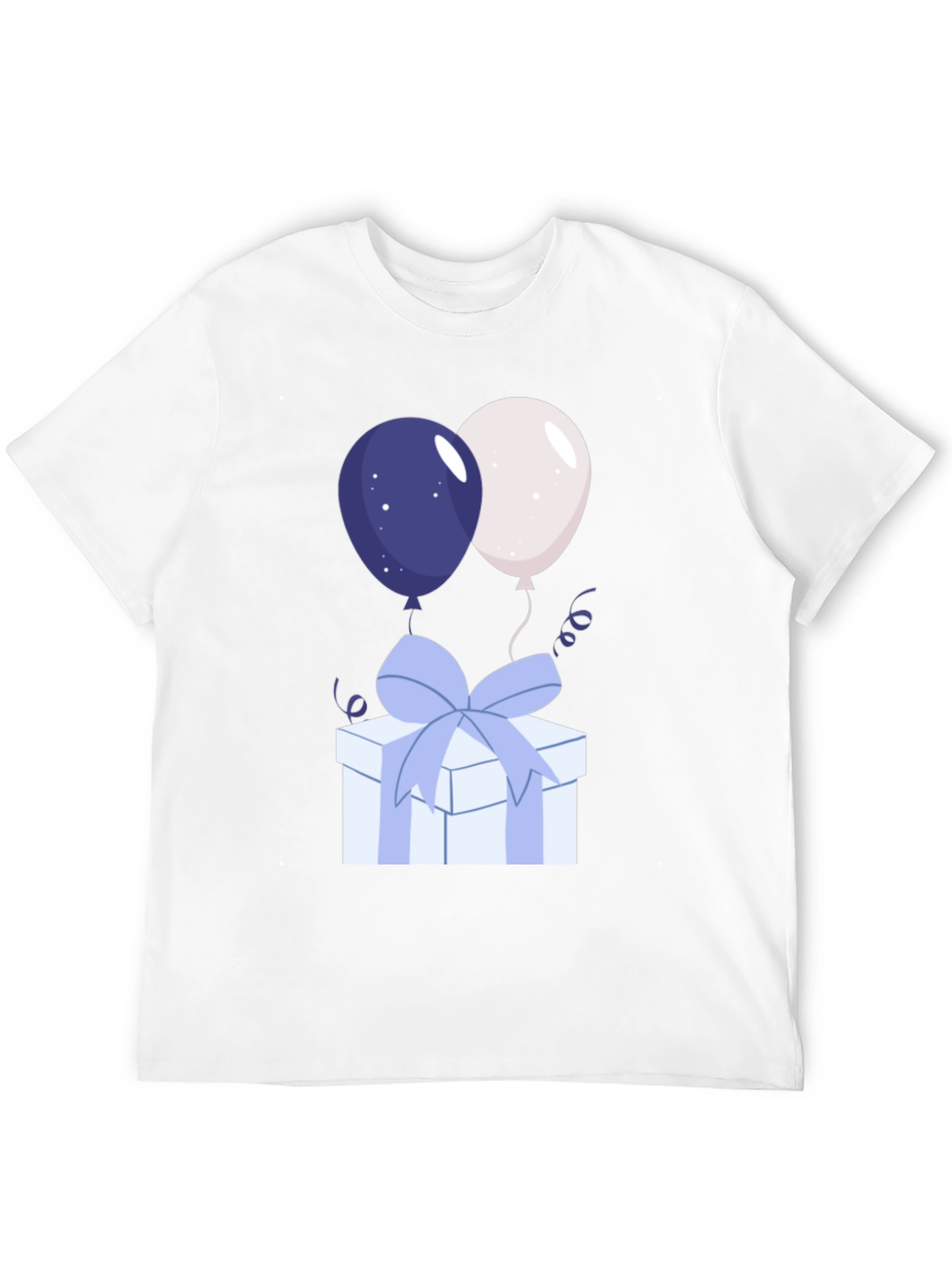 Festive Balloons & Gift Box Graphic Tee