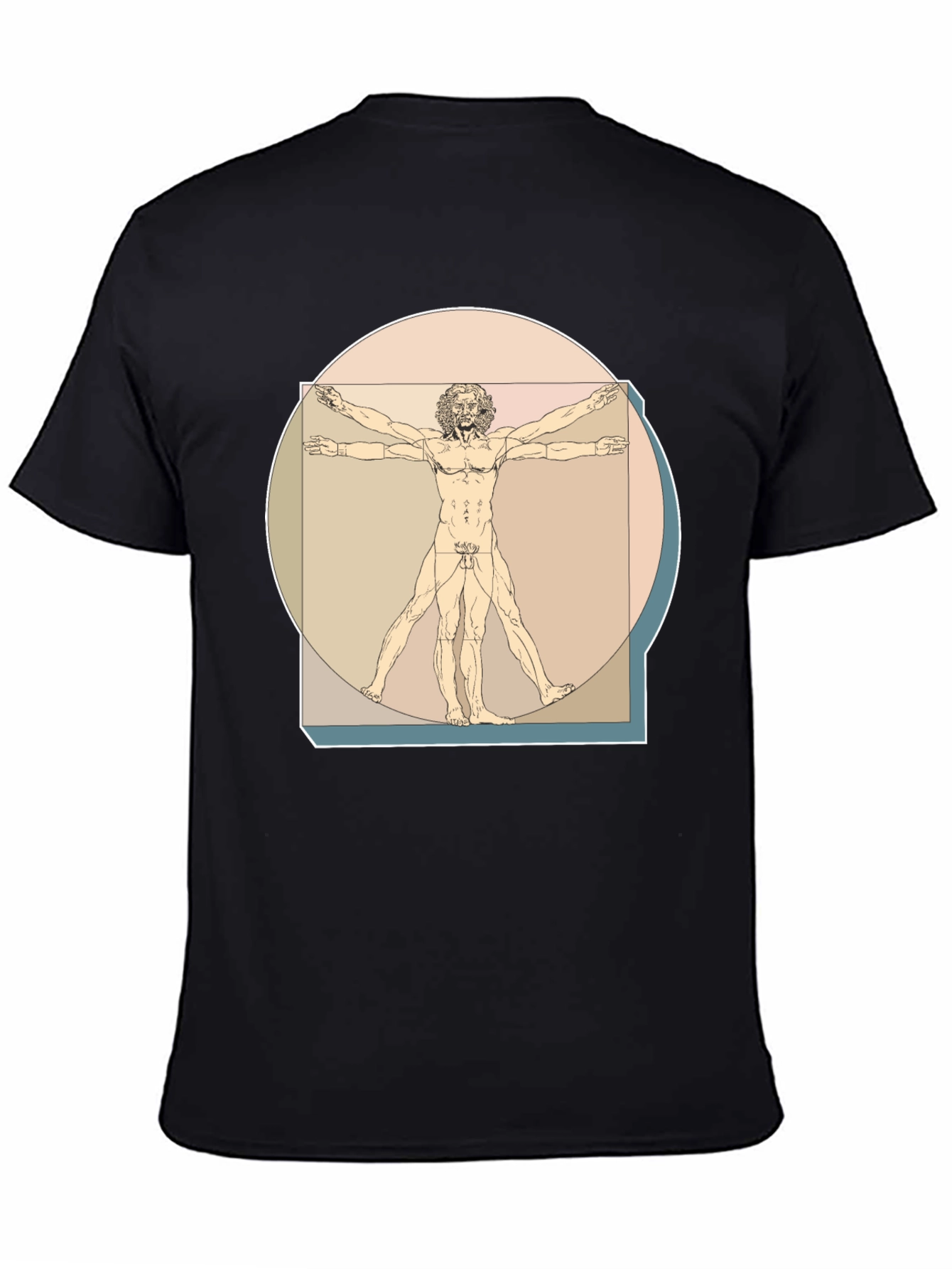 Vitruvian Man Graphic Tee - Classic Art T-Shirt