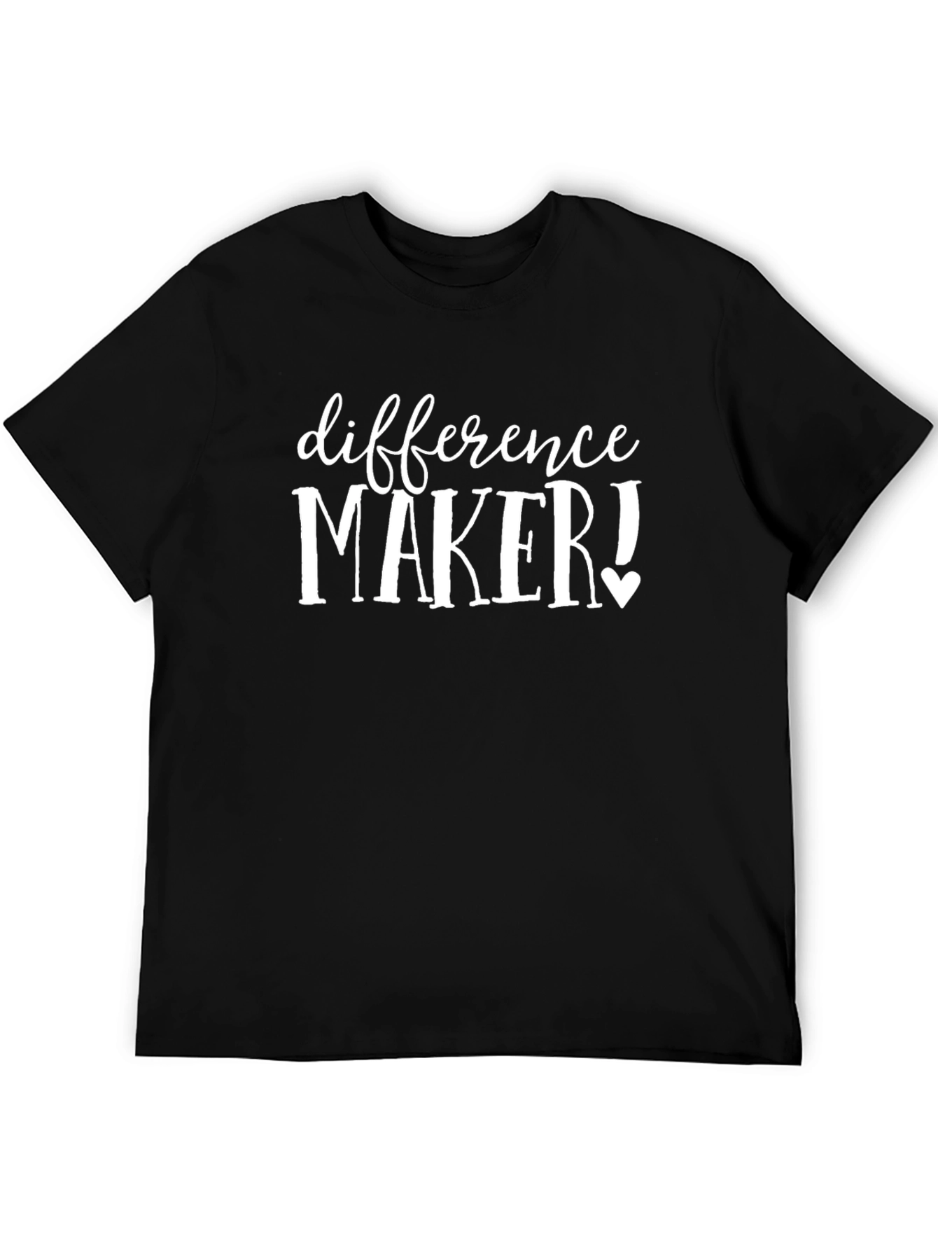 Difference Maker T-Shirt - Black Graphic Tee