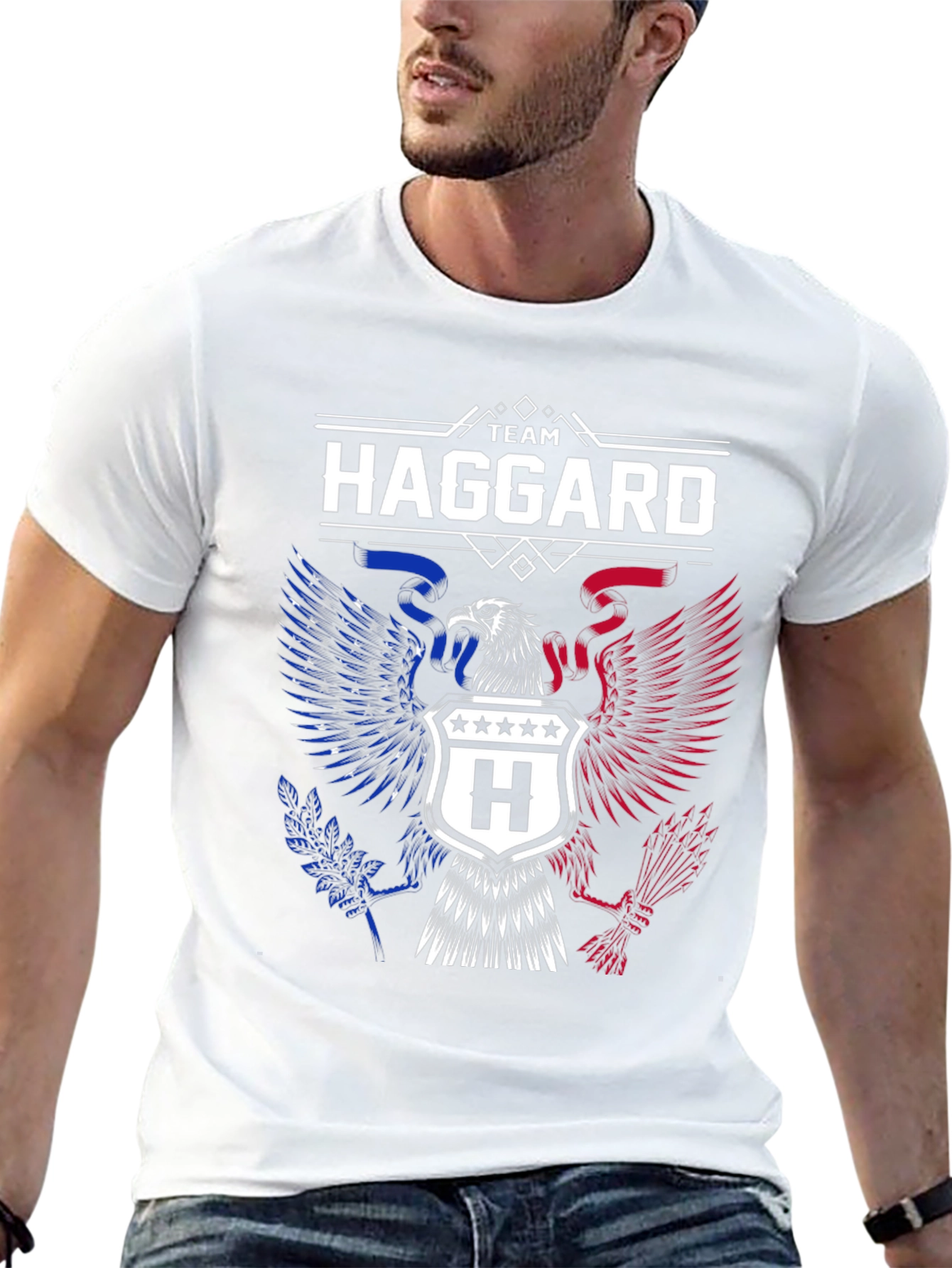 Team Haggard Patriotic Eagle Graphic T-Shirt