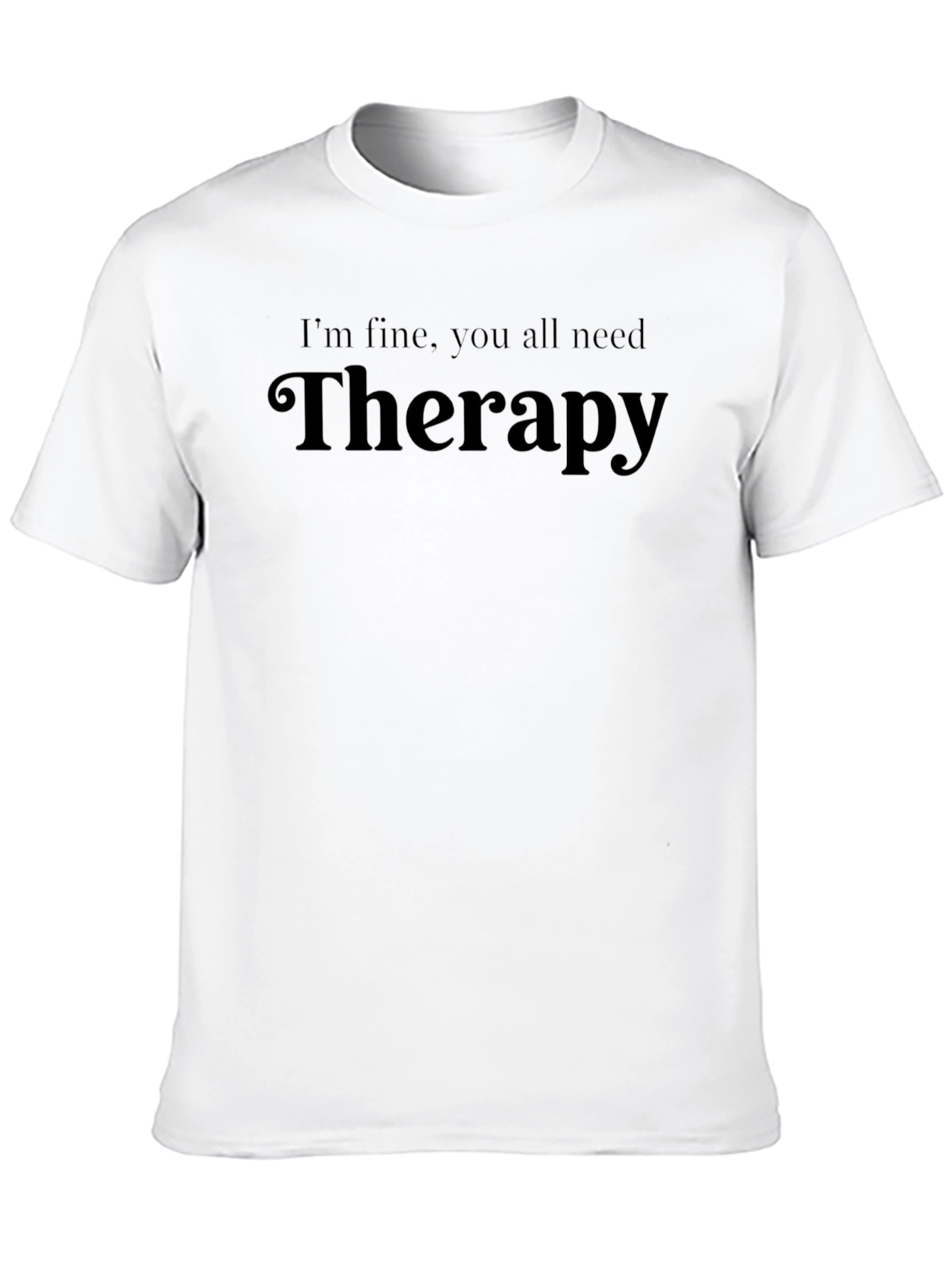 Therapy Graphic Tee - Unisex Cotton Comfort T-Shirt