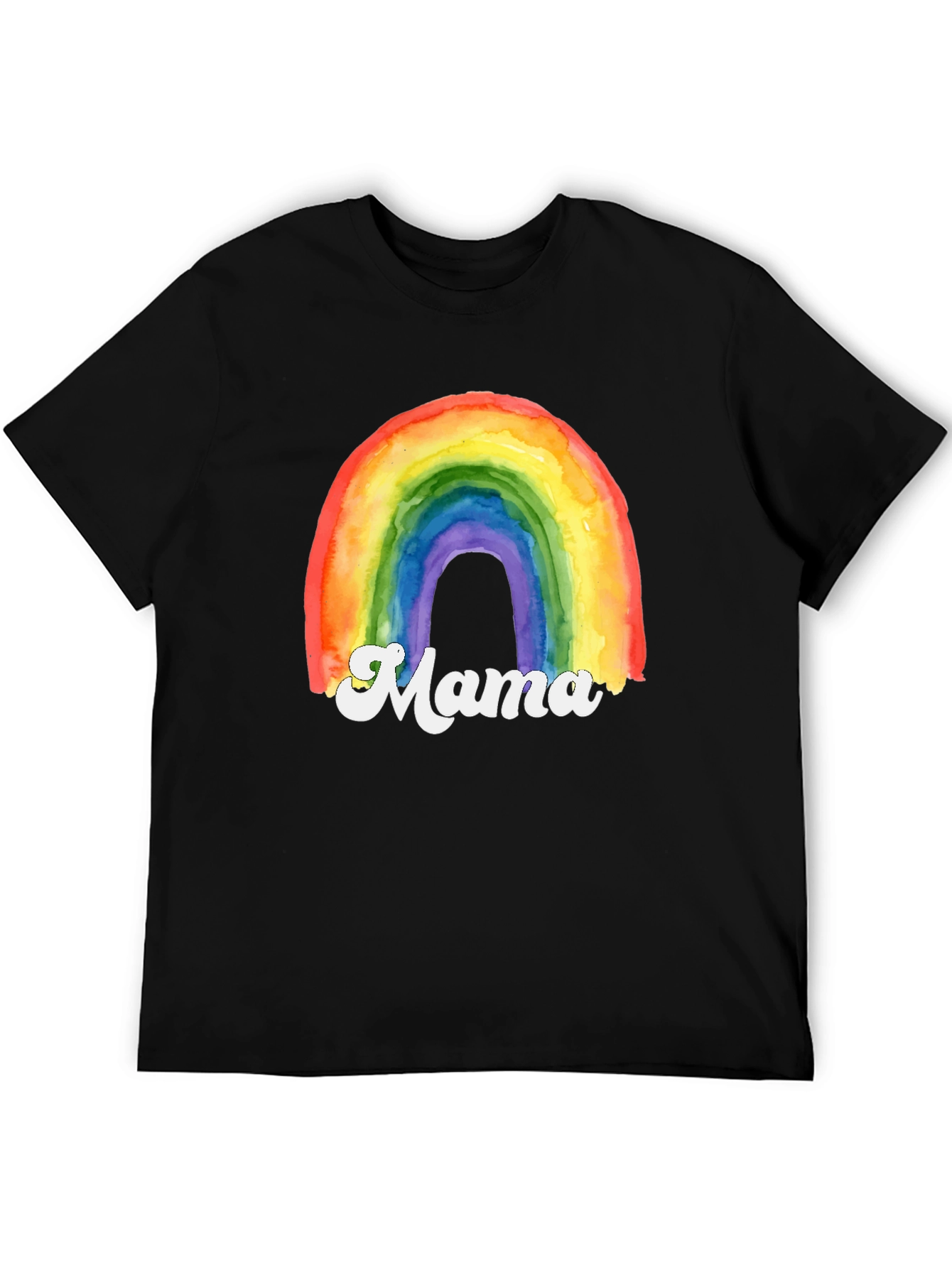 Rainbow Mama Graphic T-Shirt - Cute Mothers Day Gift
