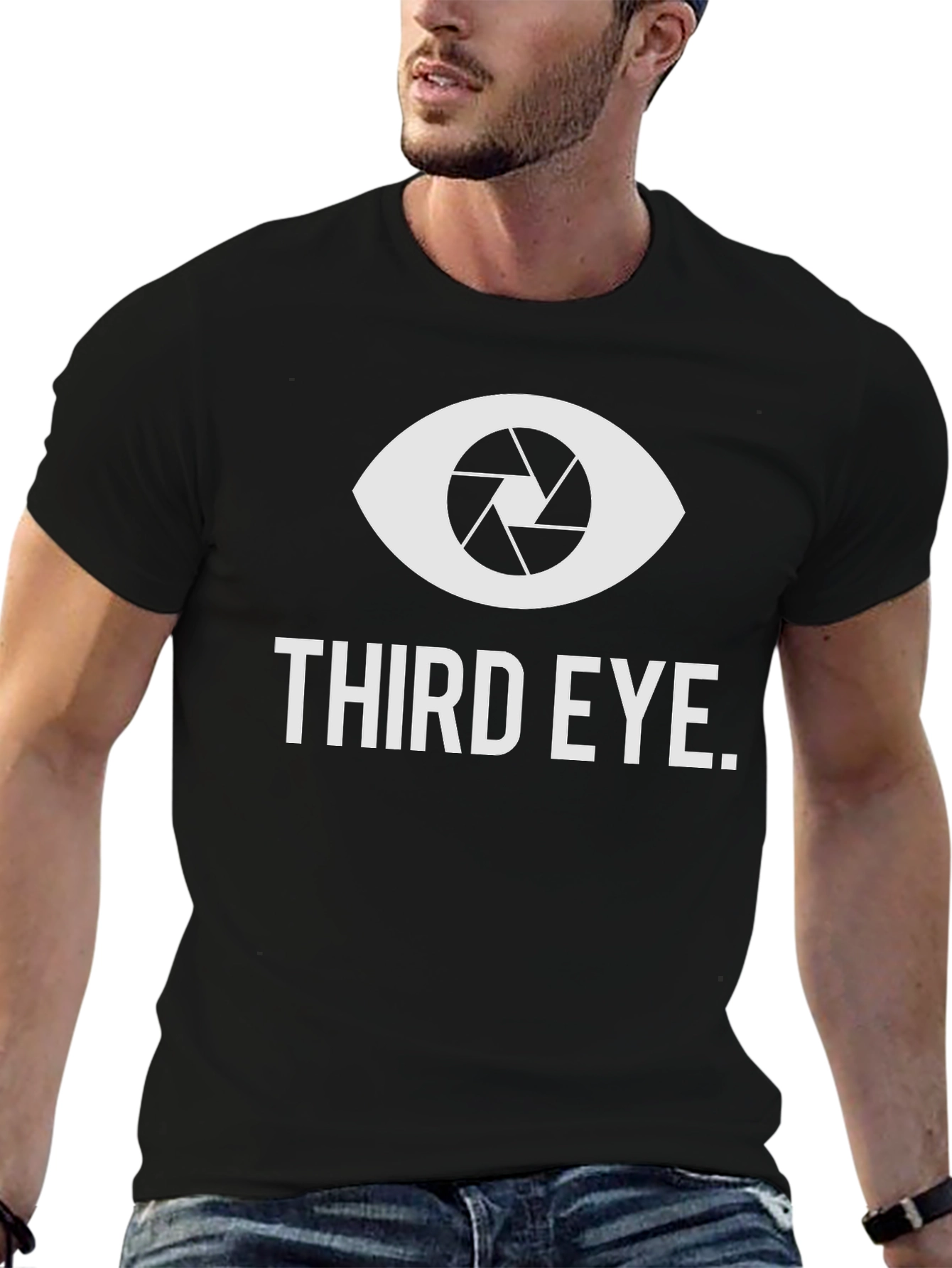 Third Eye Camera Lens Graphic Tee - Black