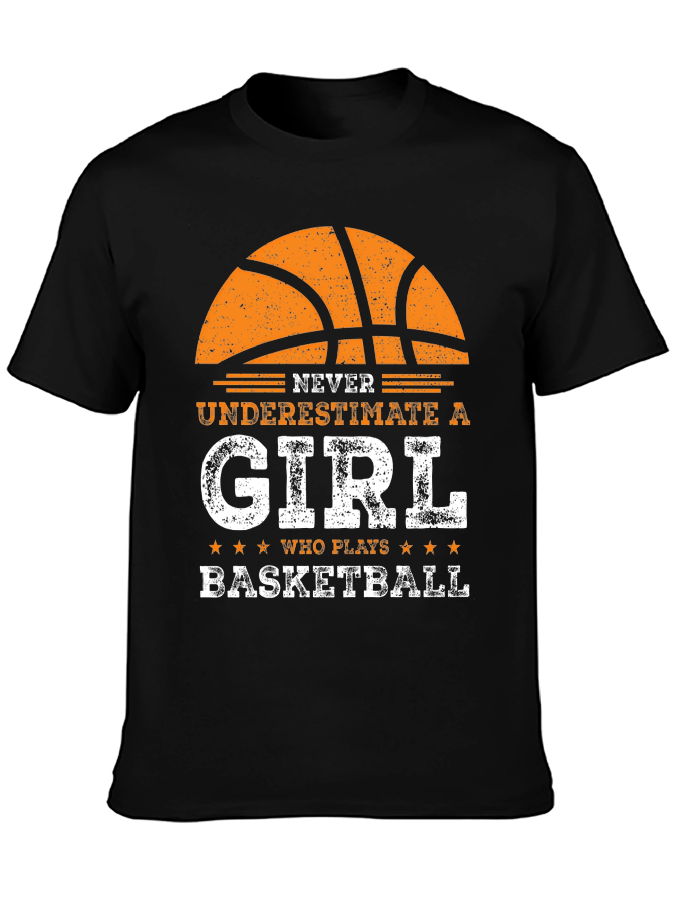 Never Underestimate a Girl Basketball T-Shirt
