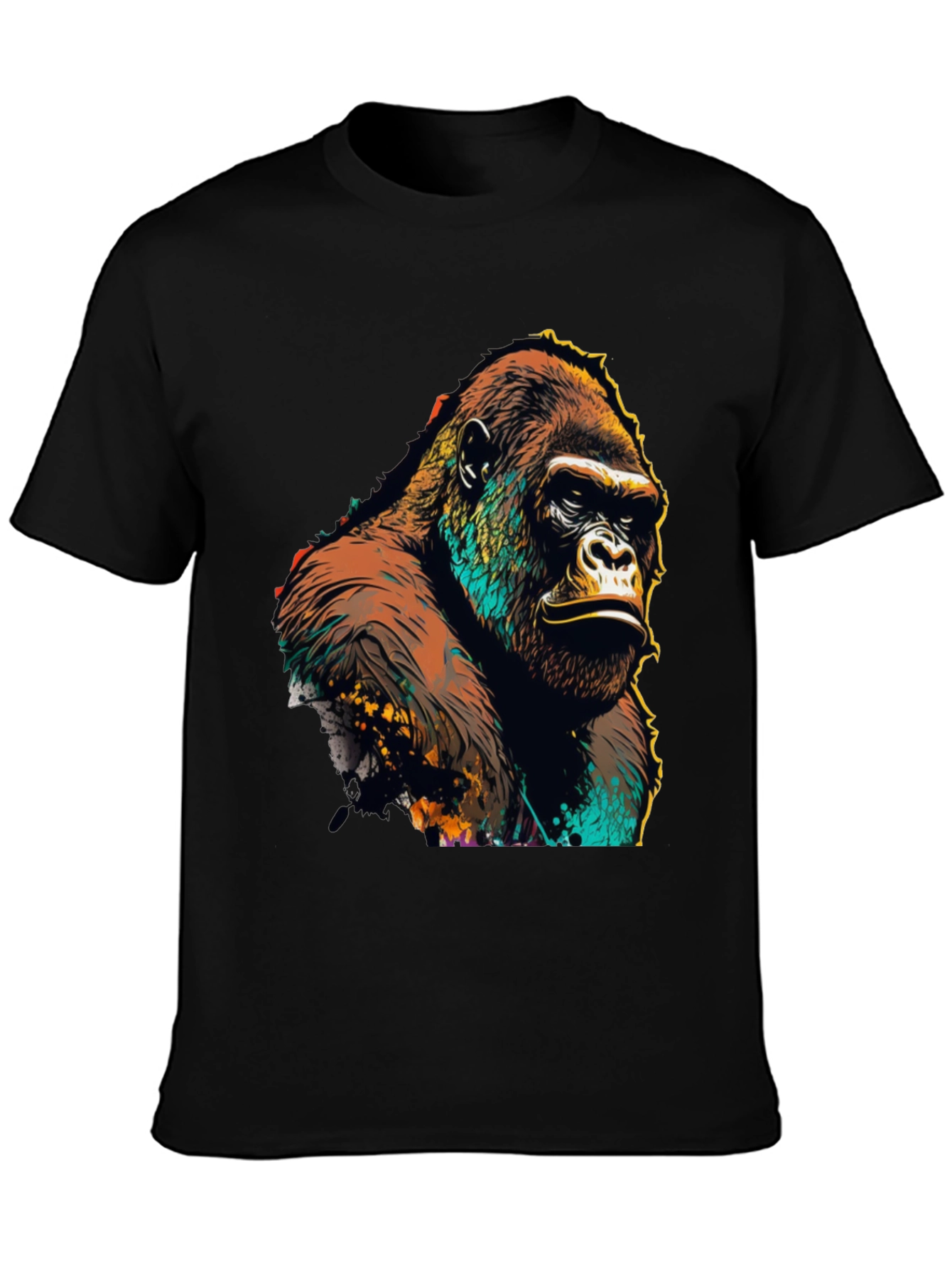 Gorilla Graphic Tee - Bold Animal Print T-Shirt