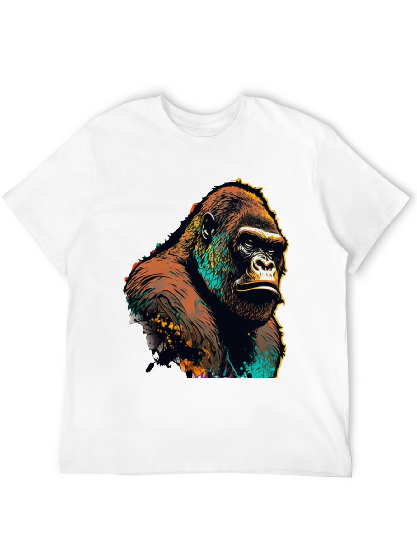 Gorilla Graphic Tee - Bold Animal Print T-Shirt
