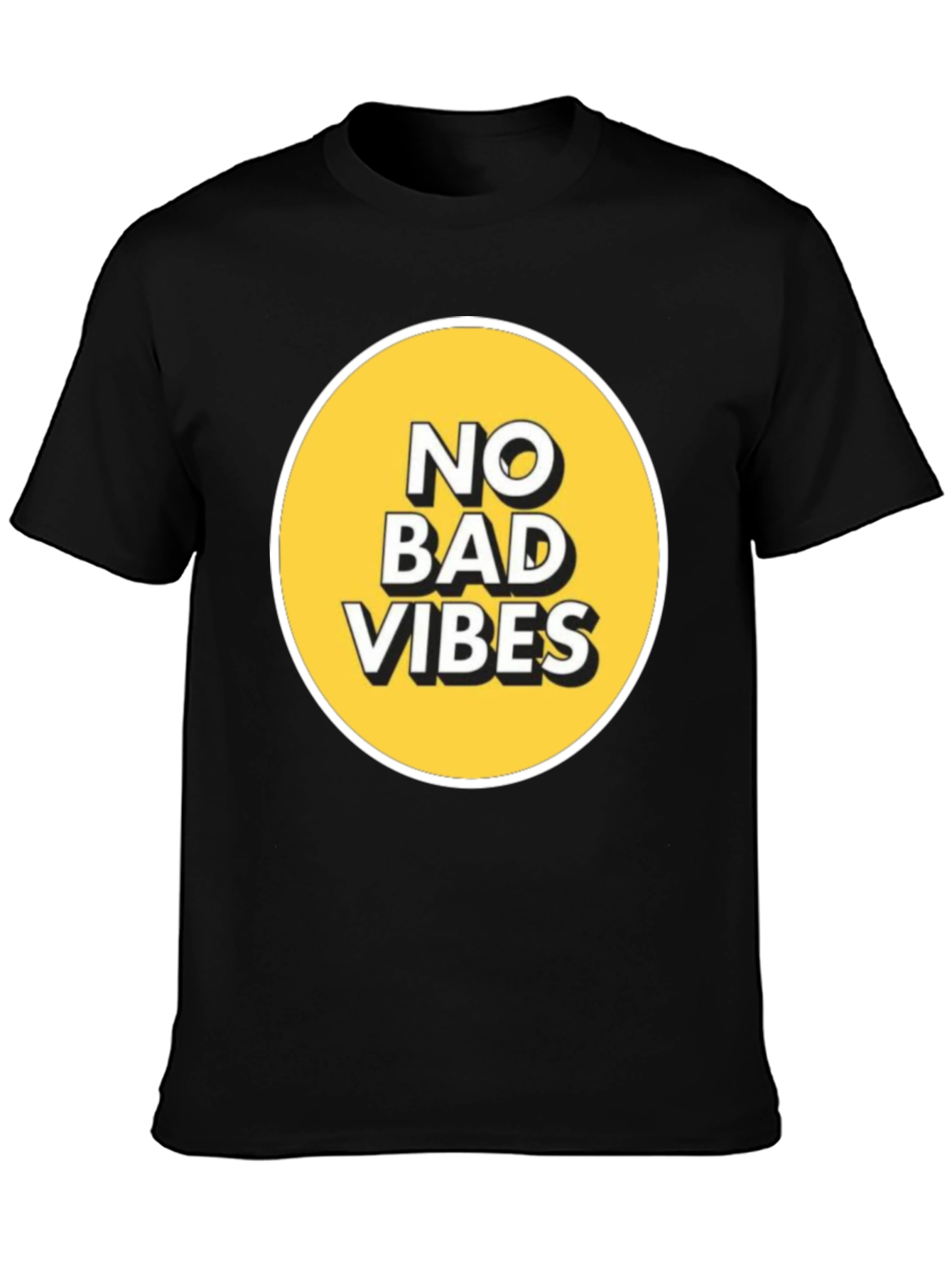 No Bad Vibes Graphic Tee - Black