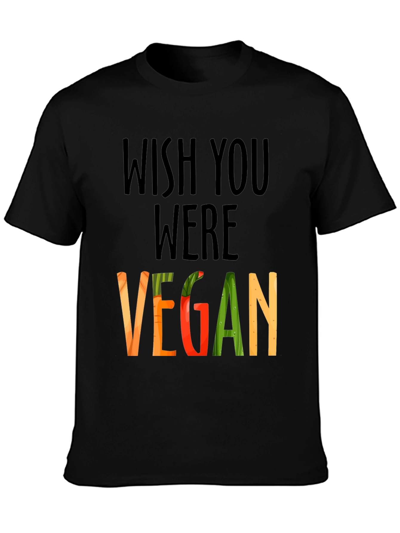 Wish You Were Vegan Graphic T-Shirt