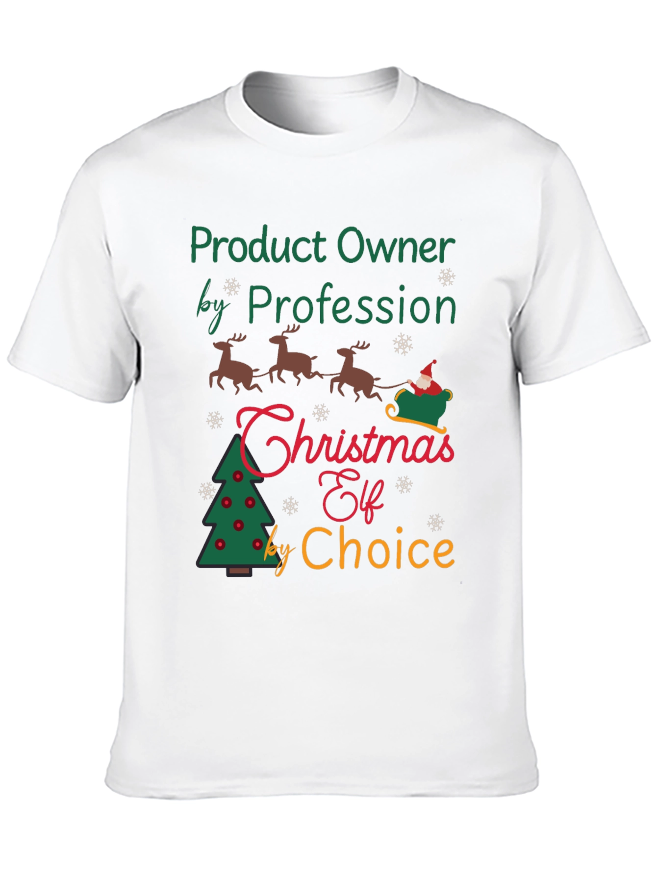 Product Owner Christmas Elf T-Shirt