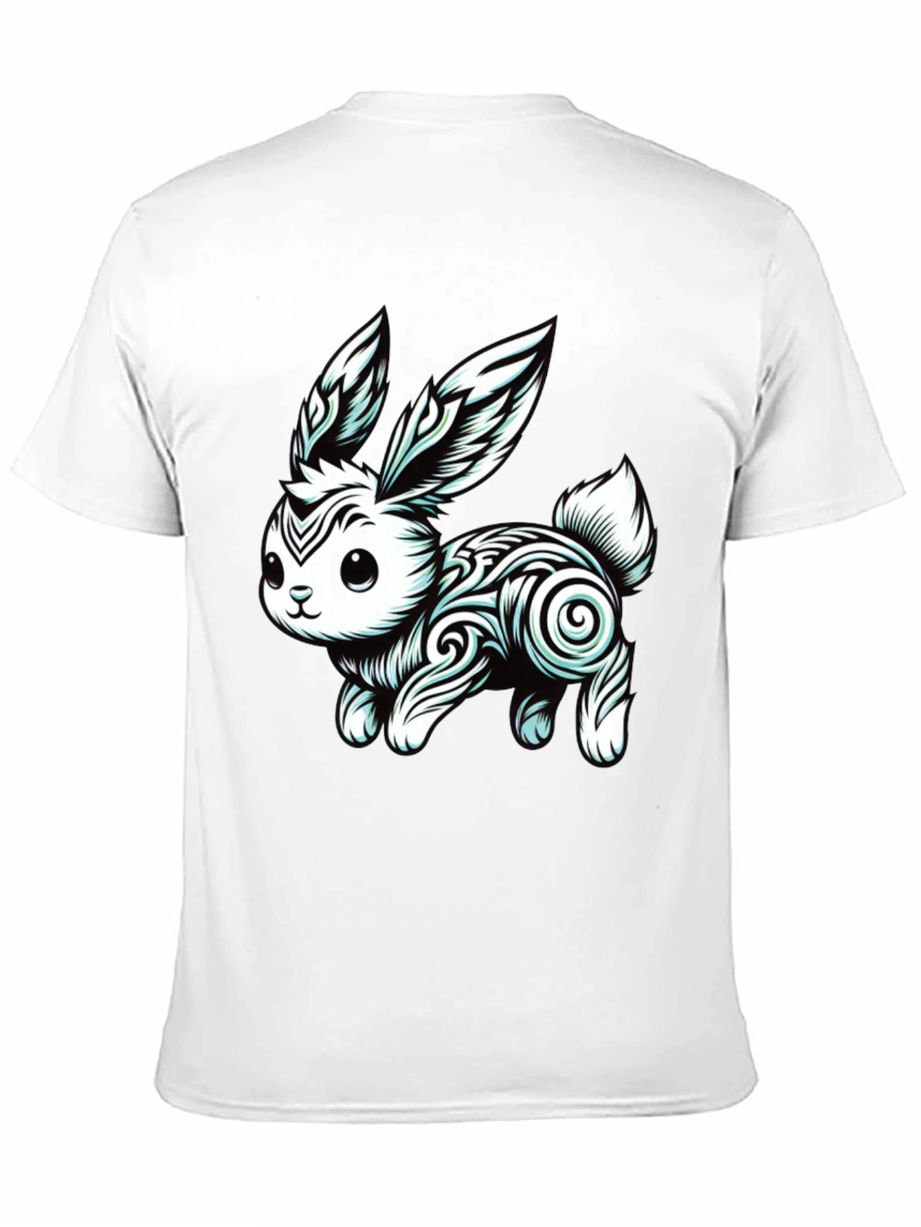Tribal Rabbit Graphic Tee - Unique Design