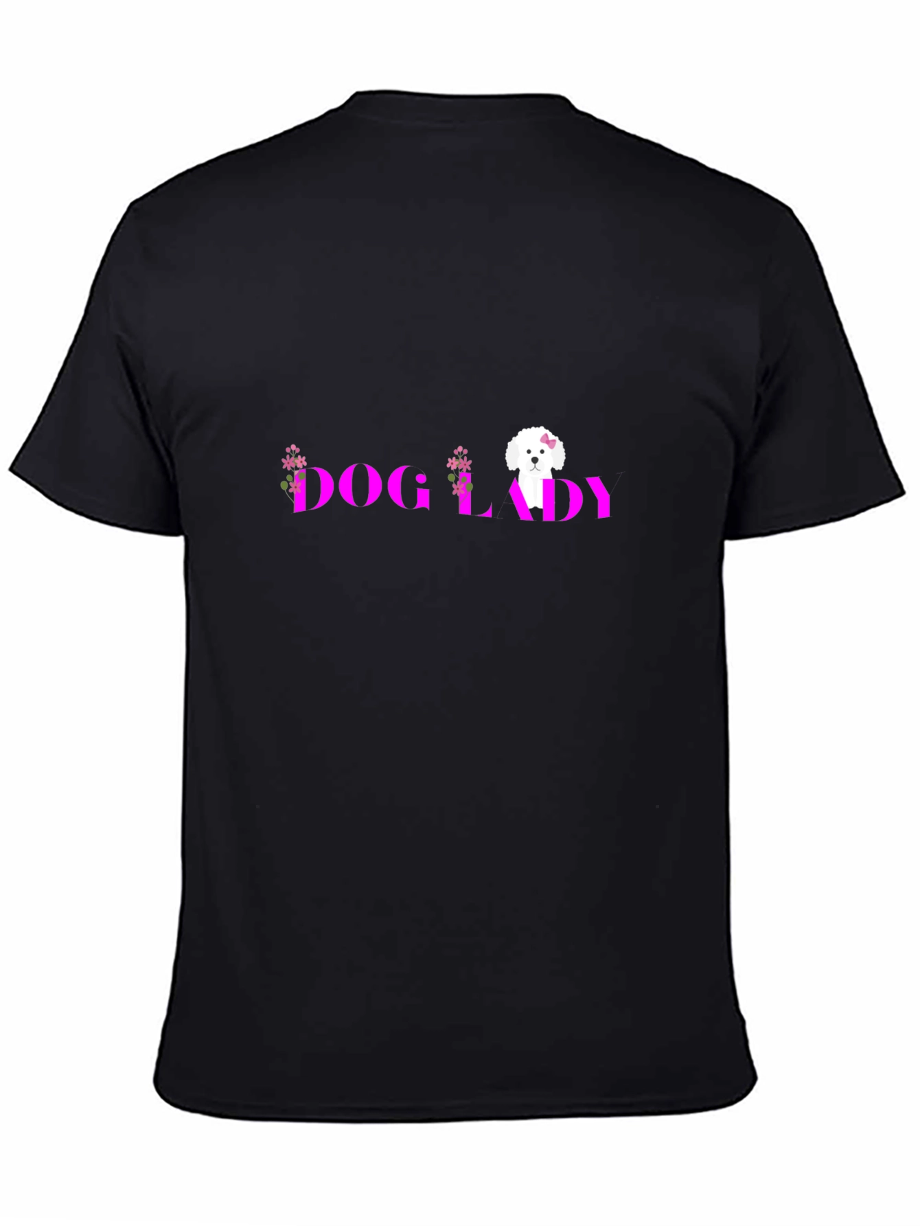 Dog Lady Black Graphic Tee