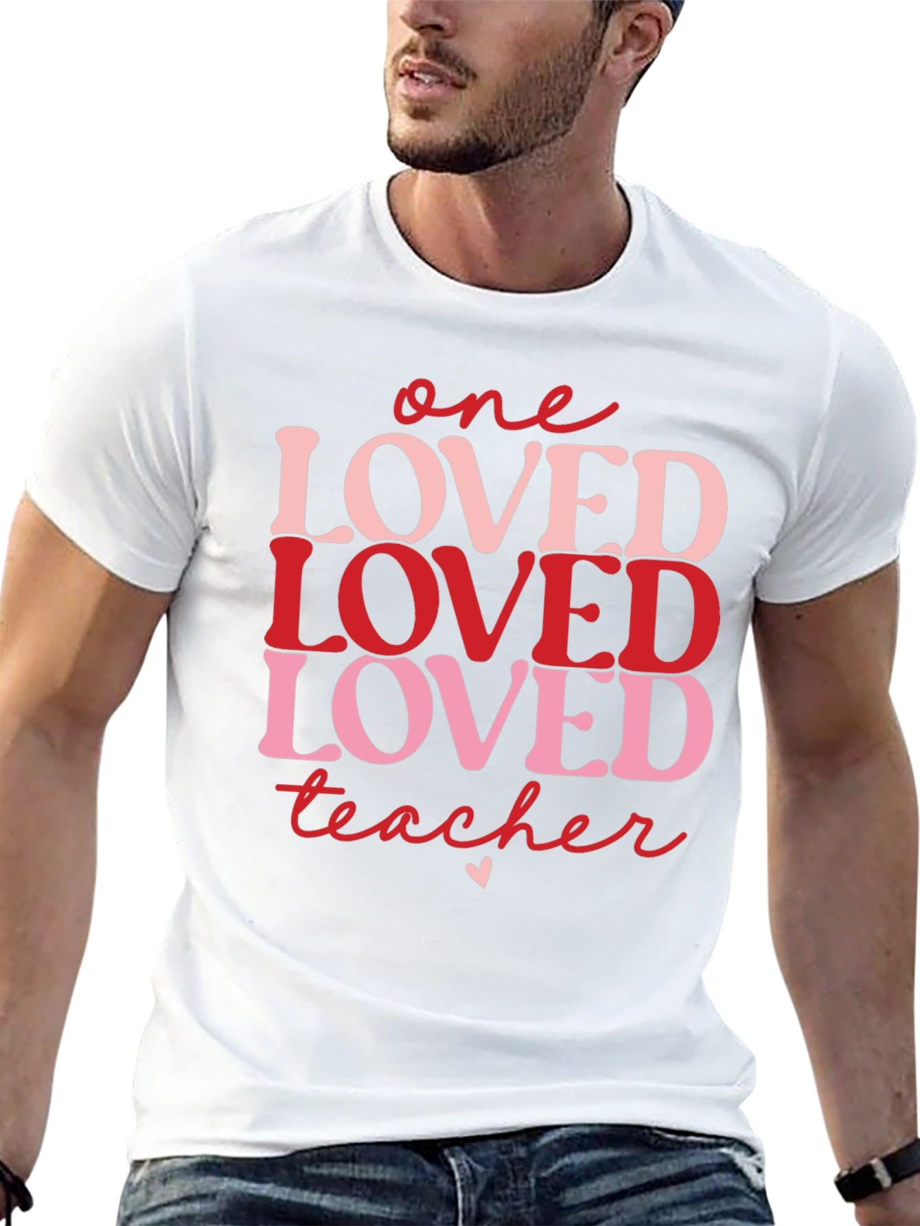 One Loved Teacher Valentines Day T-Shirt