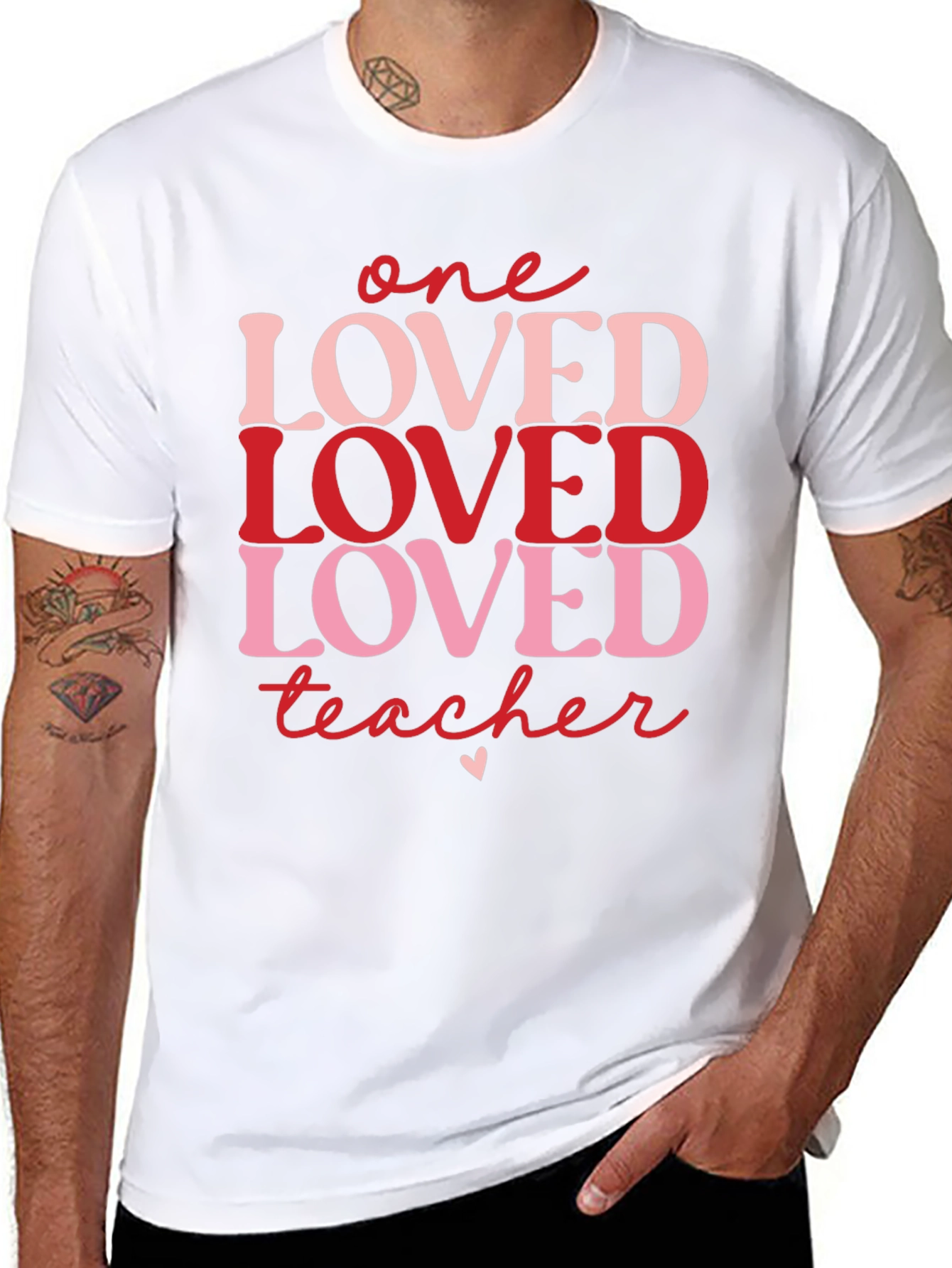 One Loved Teacher Valentines Day T-Shirt