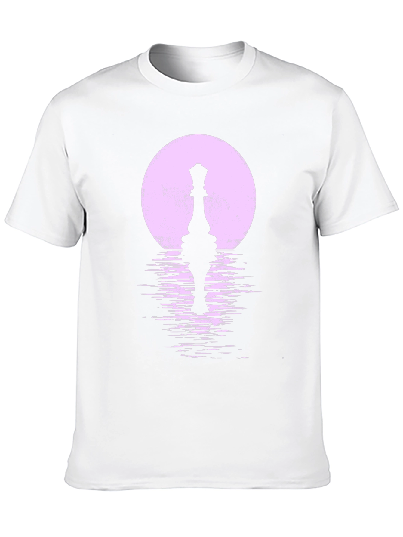 Chess Queen Moon Black T-Shirt