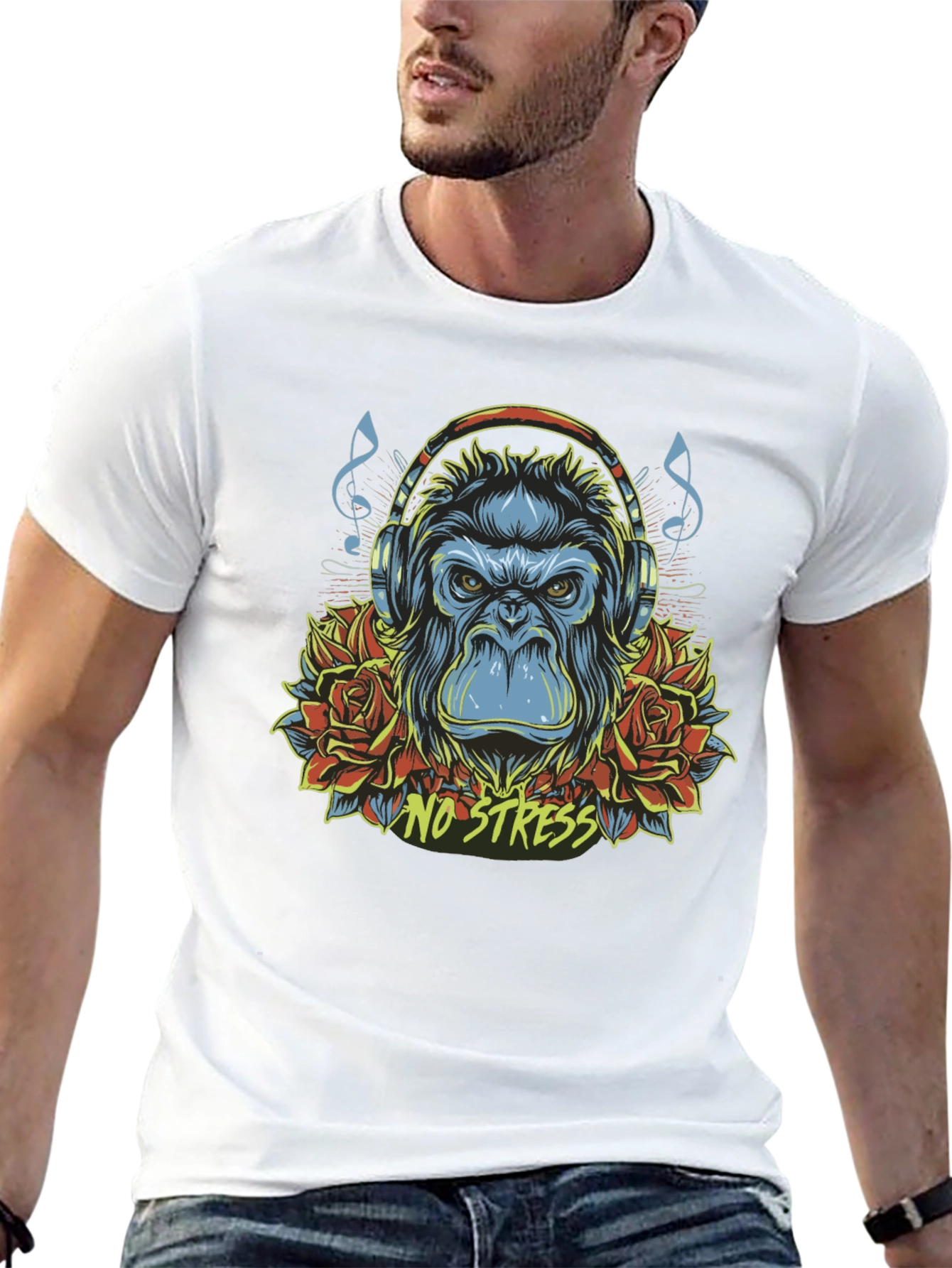 No Stress Gorilla T-Shirt