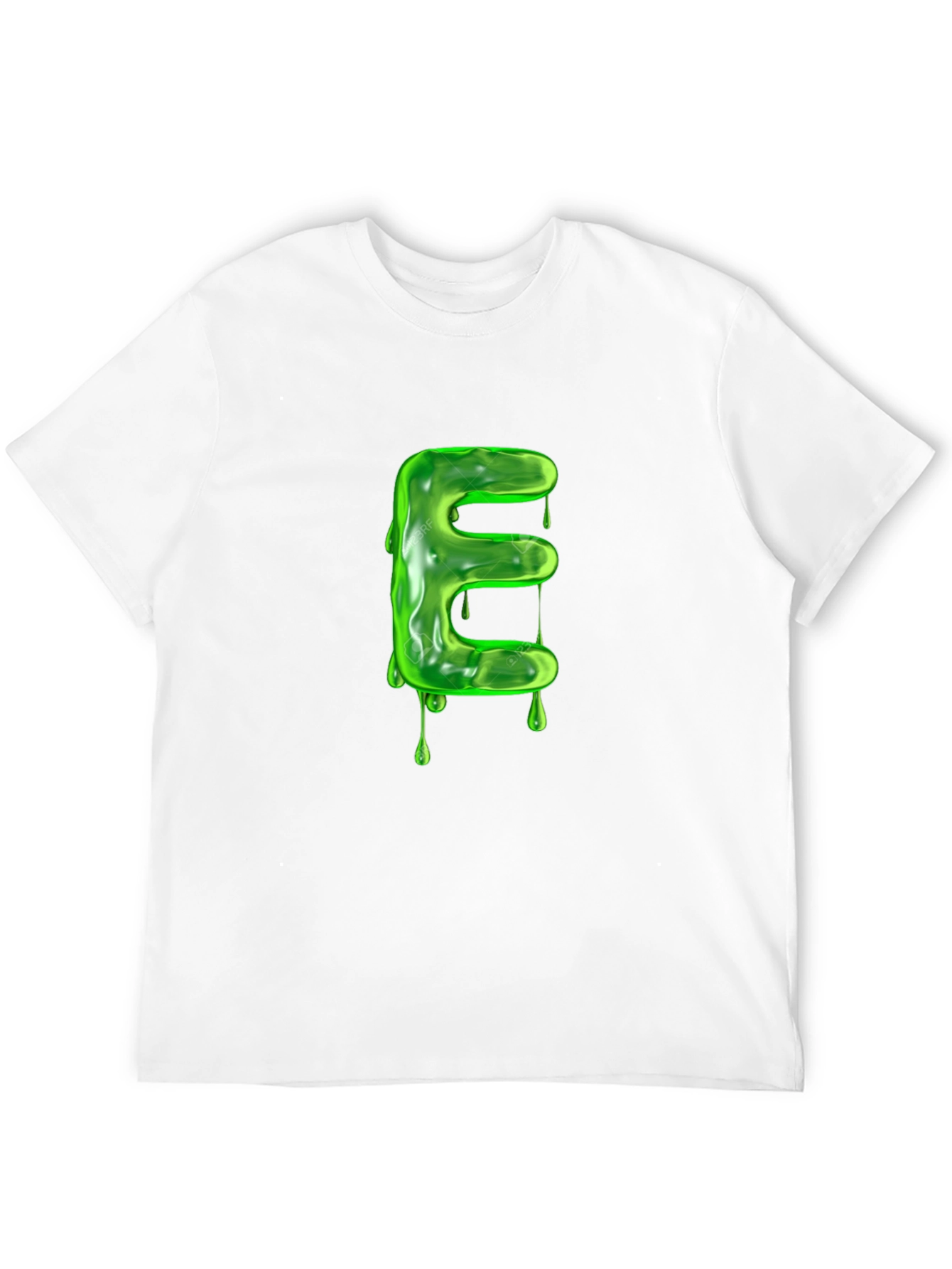 Slime Letter E Graphic Tee - Unique Design