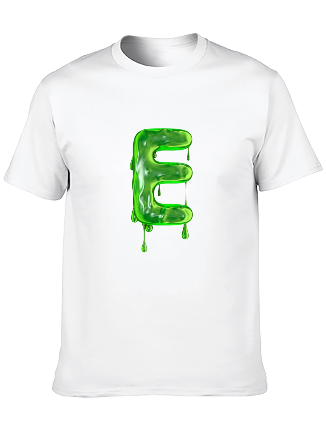 Slime Letter E Graphic Tee - Unique Design