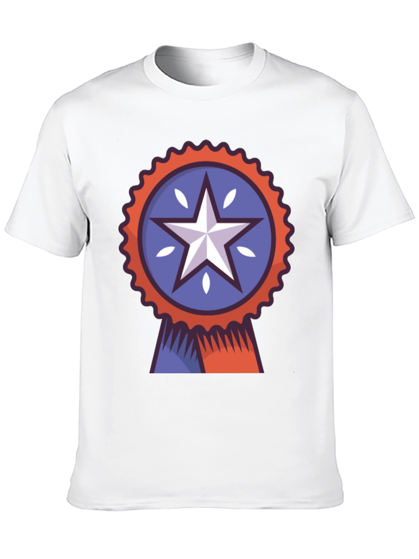 Patriotic Star Ribbon Graphic Tee